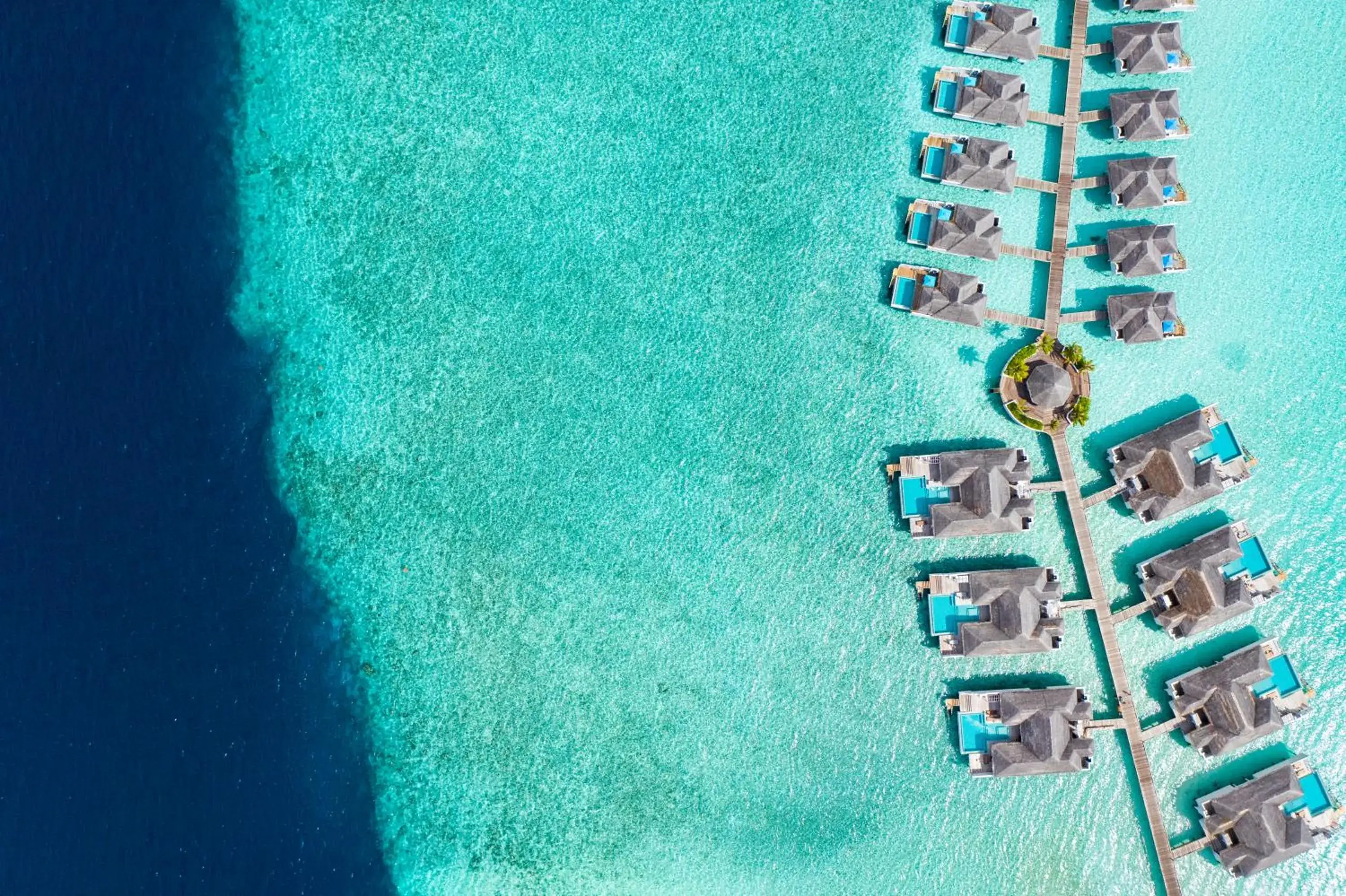 Bird's eye view in Finolhu, A Seaside Collection Resort, a Member of Design Hotels Bird's eye view in Finolhu, A Seaside Collection Resort, a Member of Design Hotels