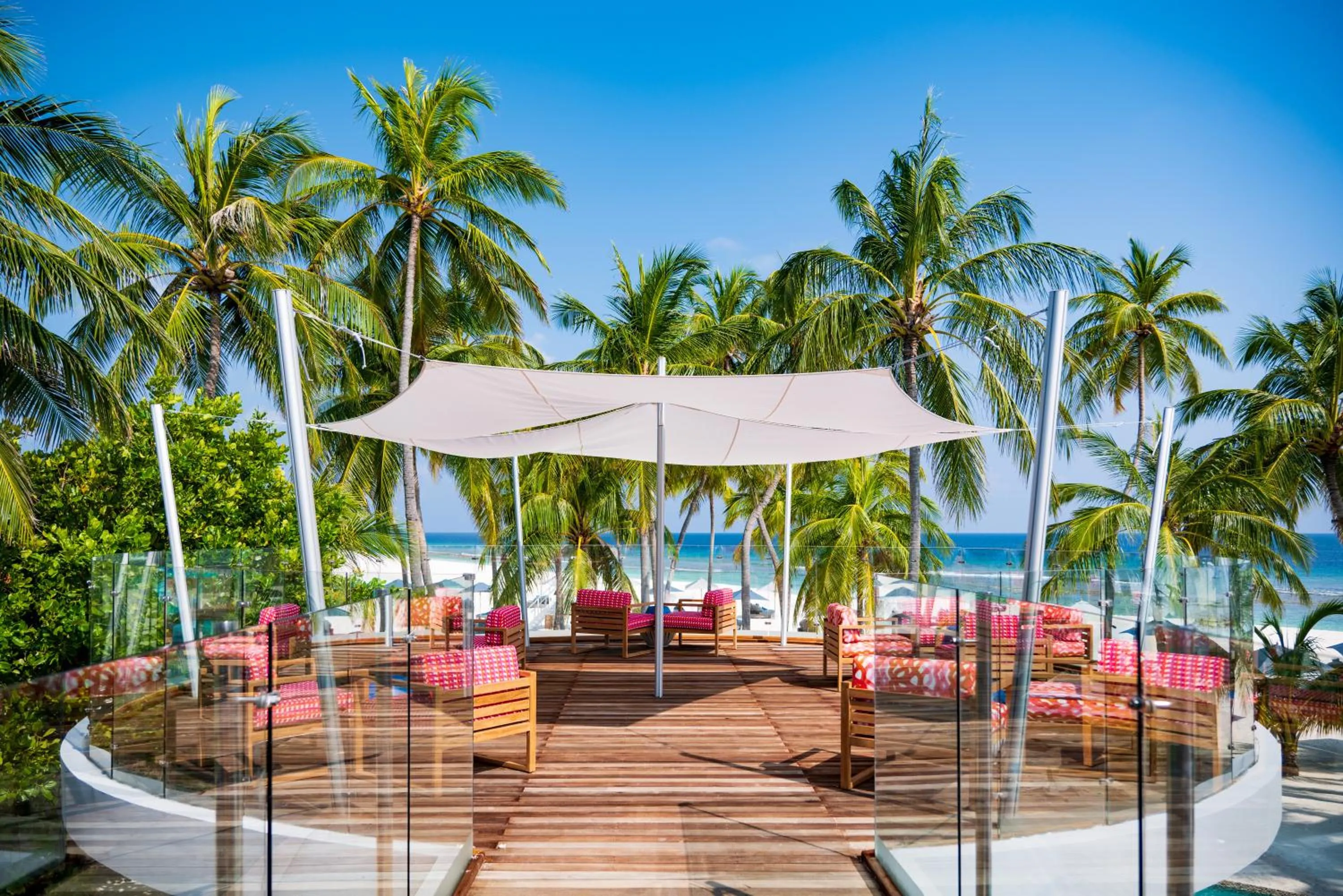 Patio in Finolhu, A Seaside Collection Resort, a Member of Design Hotels