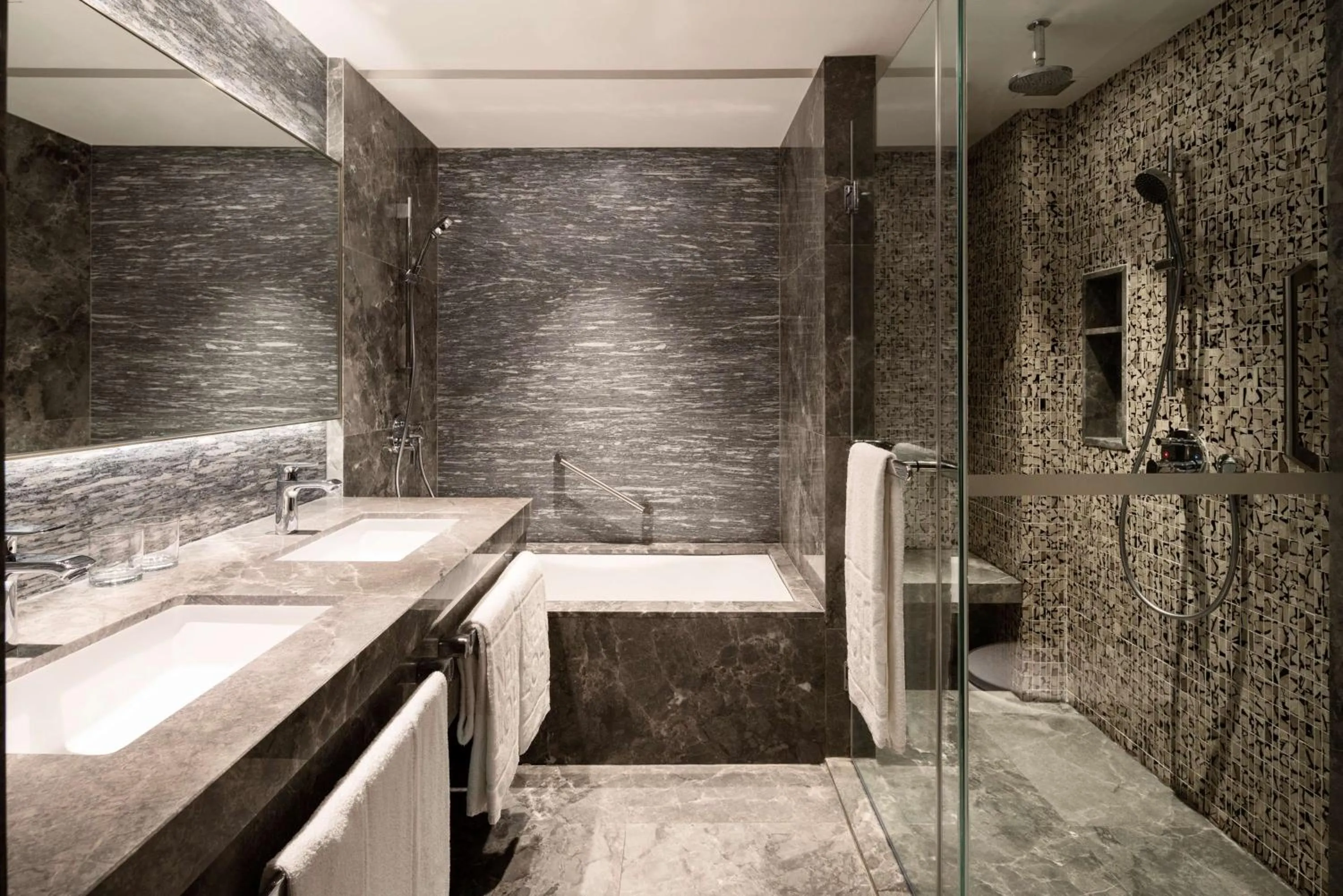Bathroom in JEN Singapore Tanglin by Shangri-La