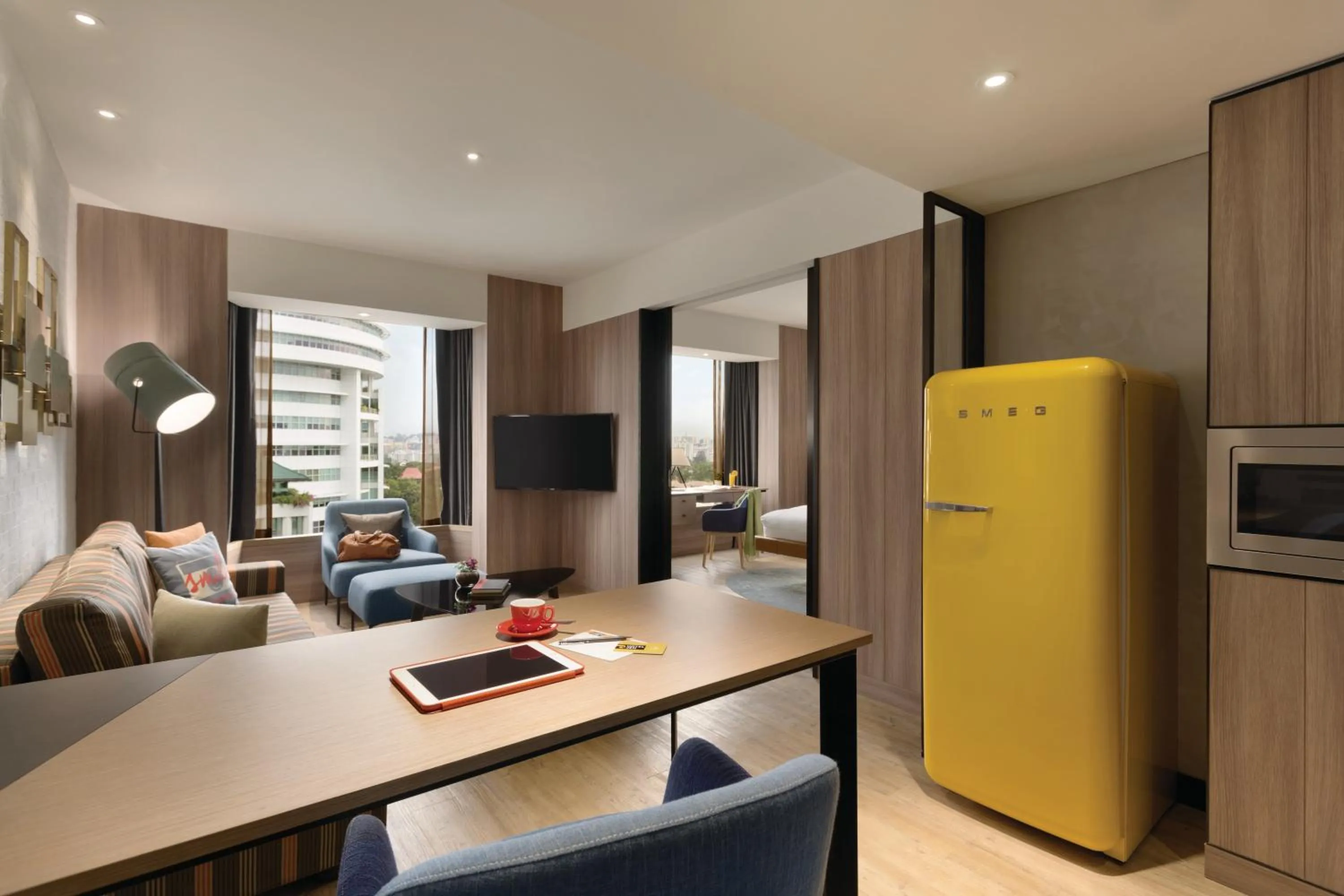 Living room in JEN Singapore Tanglin by Shangri-La