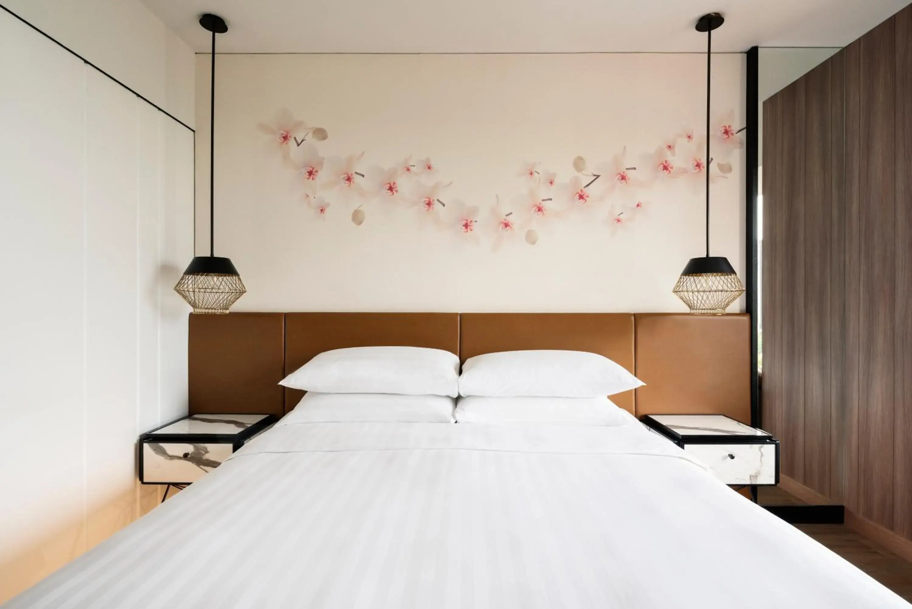 Bird's eye view, Bed in JEN Singapore Tanglin by Shangri-La Bird's eye view, Bed in JEN Singapore Tanglin by Shangri-La