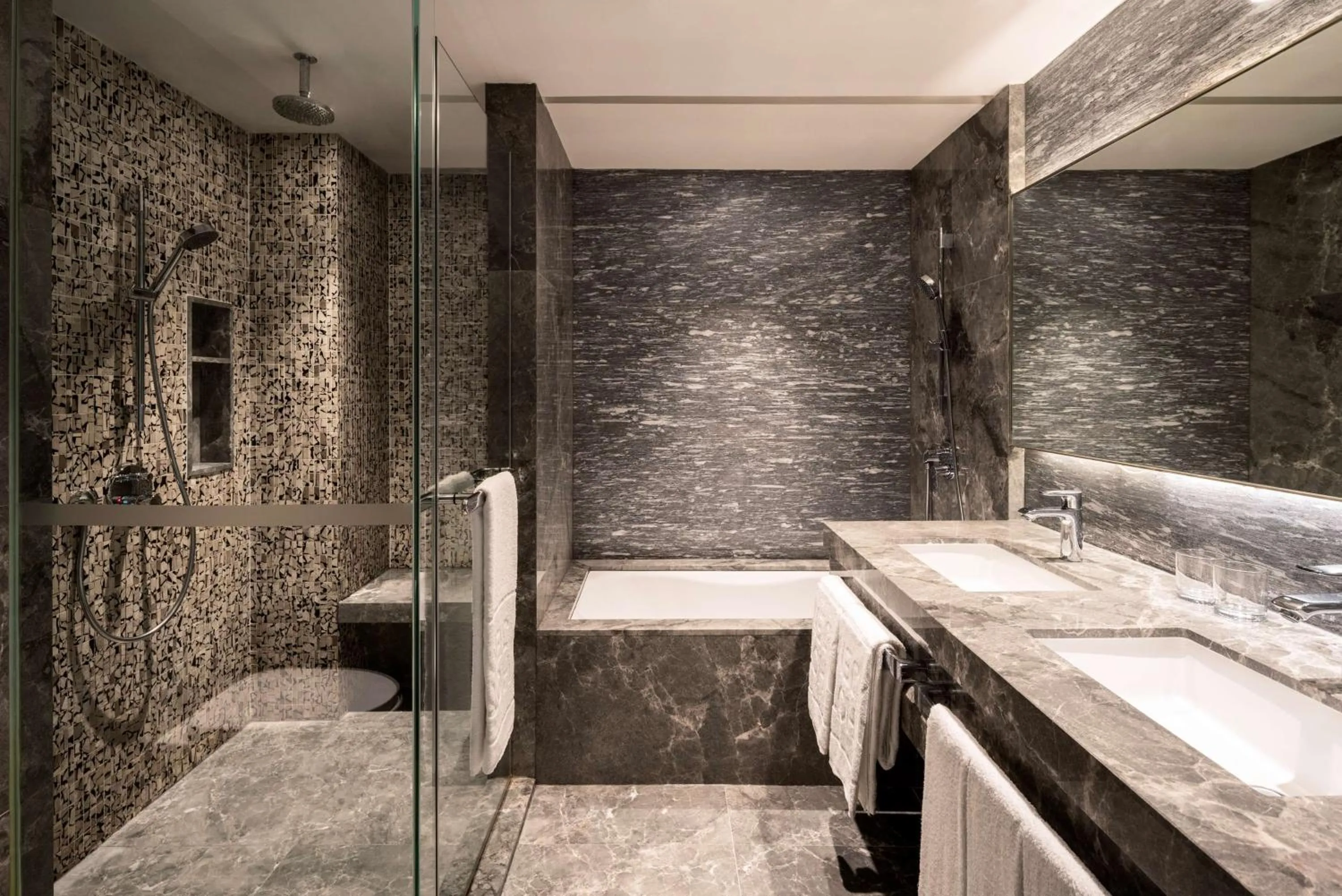 Bathroom in JEN Singapore Tanglin by Shangri-La