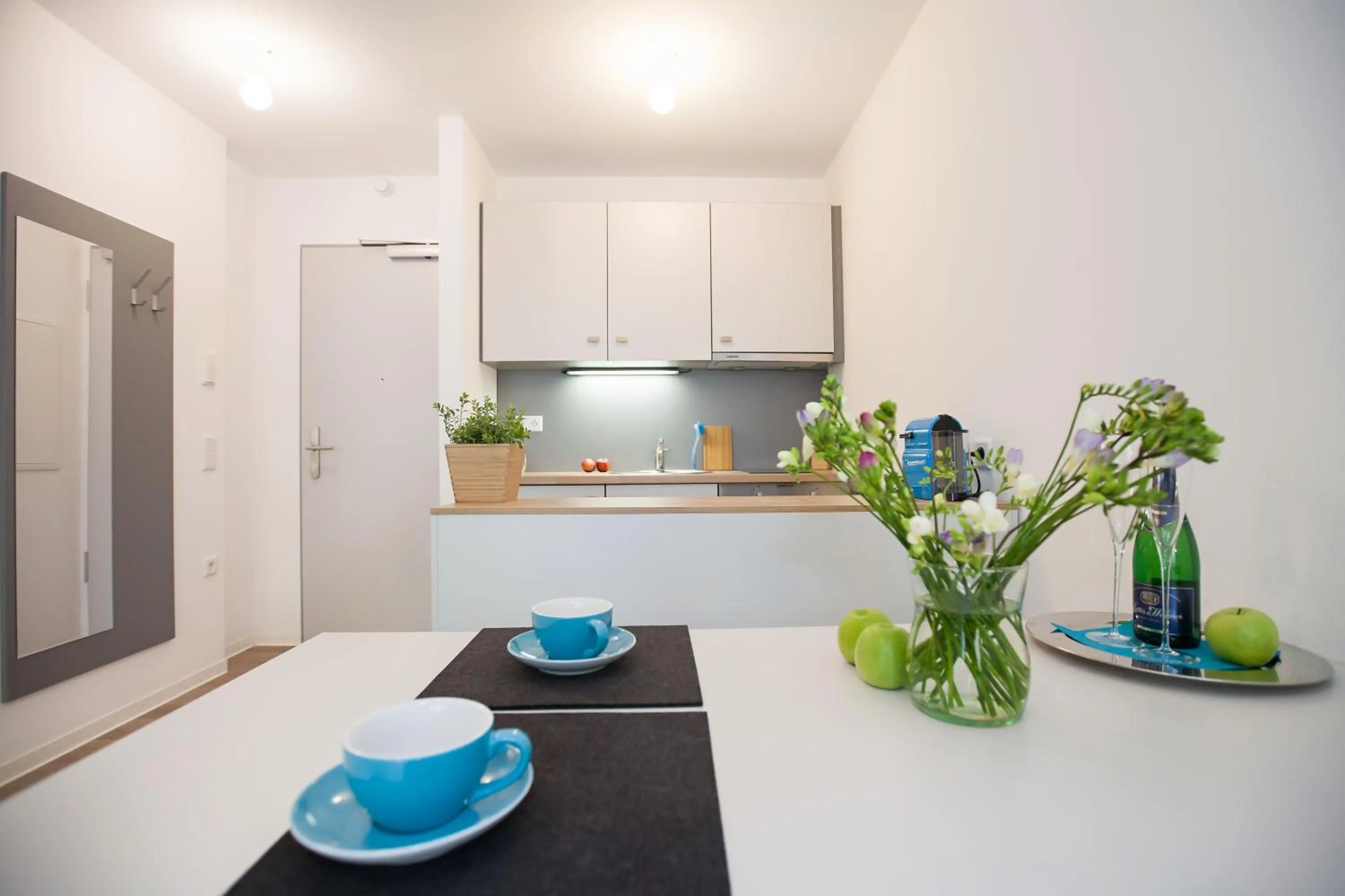 Kitchen or kitchenette in Spreepolis Boardinghaus