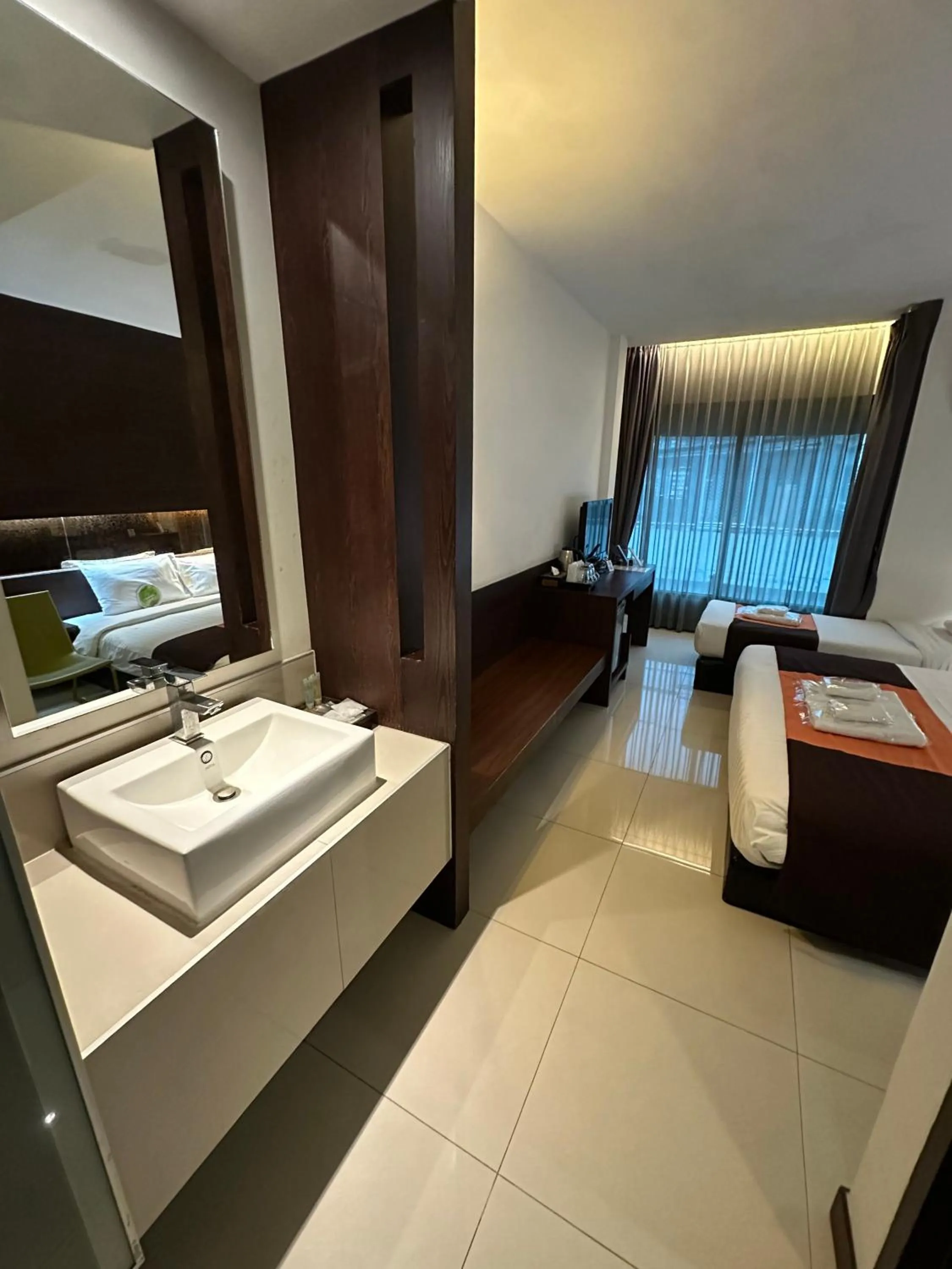 Photo of the whole room, Bed in Collection O The Bangkok Airport Link Suite