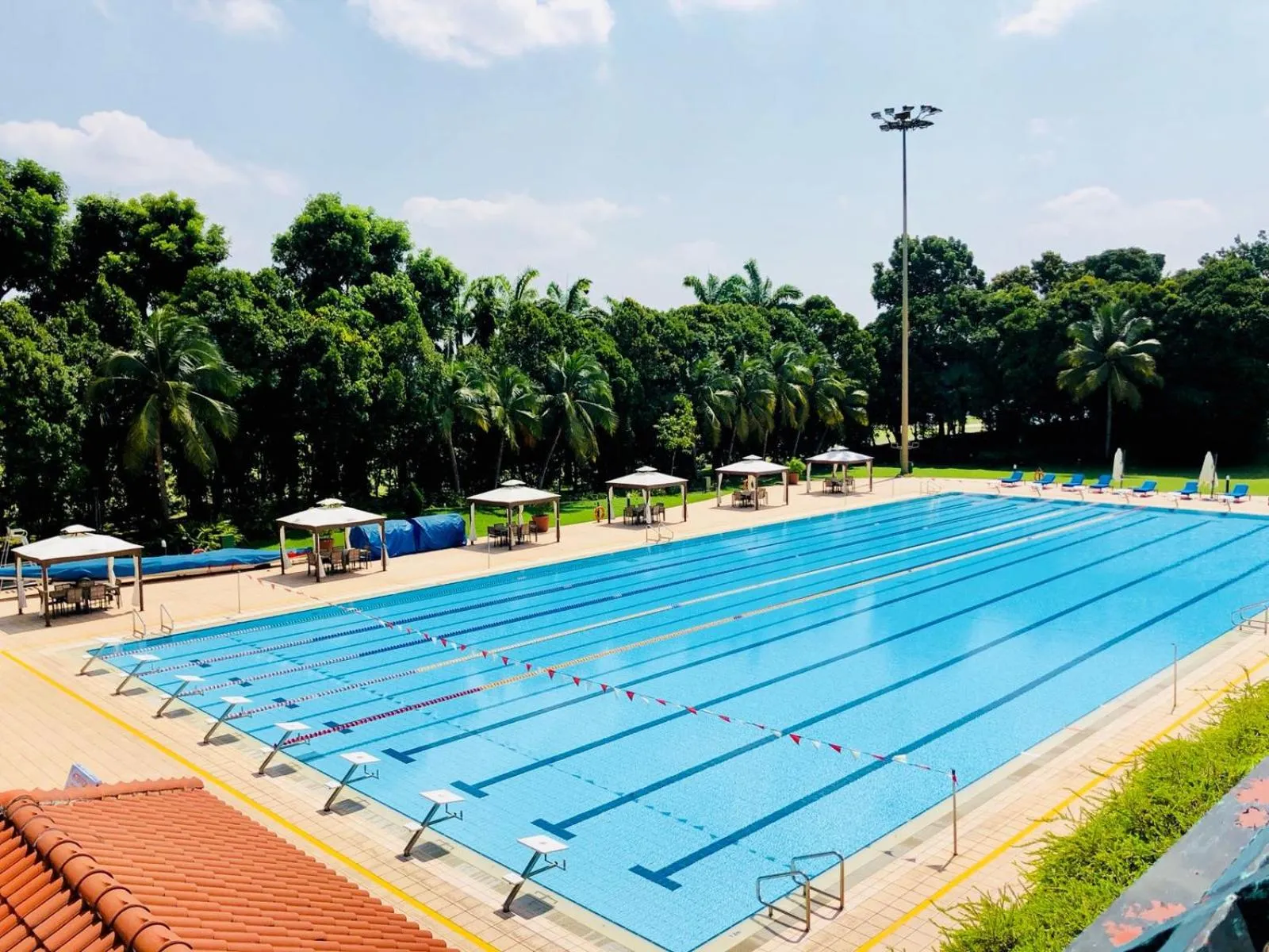 Pool view in Orchid Country Club