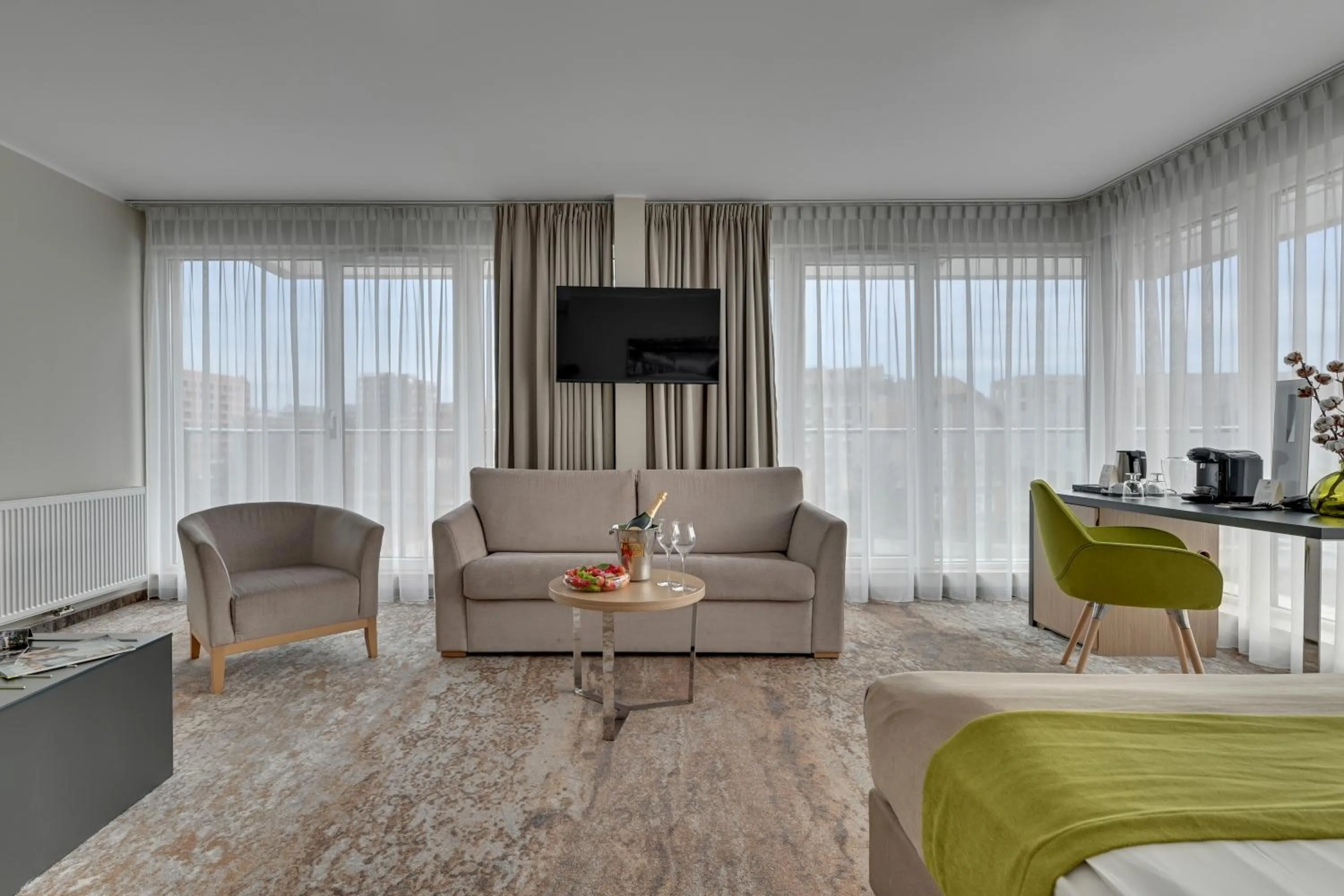 Living room in GRANO HOTEL Gdańsk Riverside dawniej HOTEL ALMOND BUSINESS & SPA