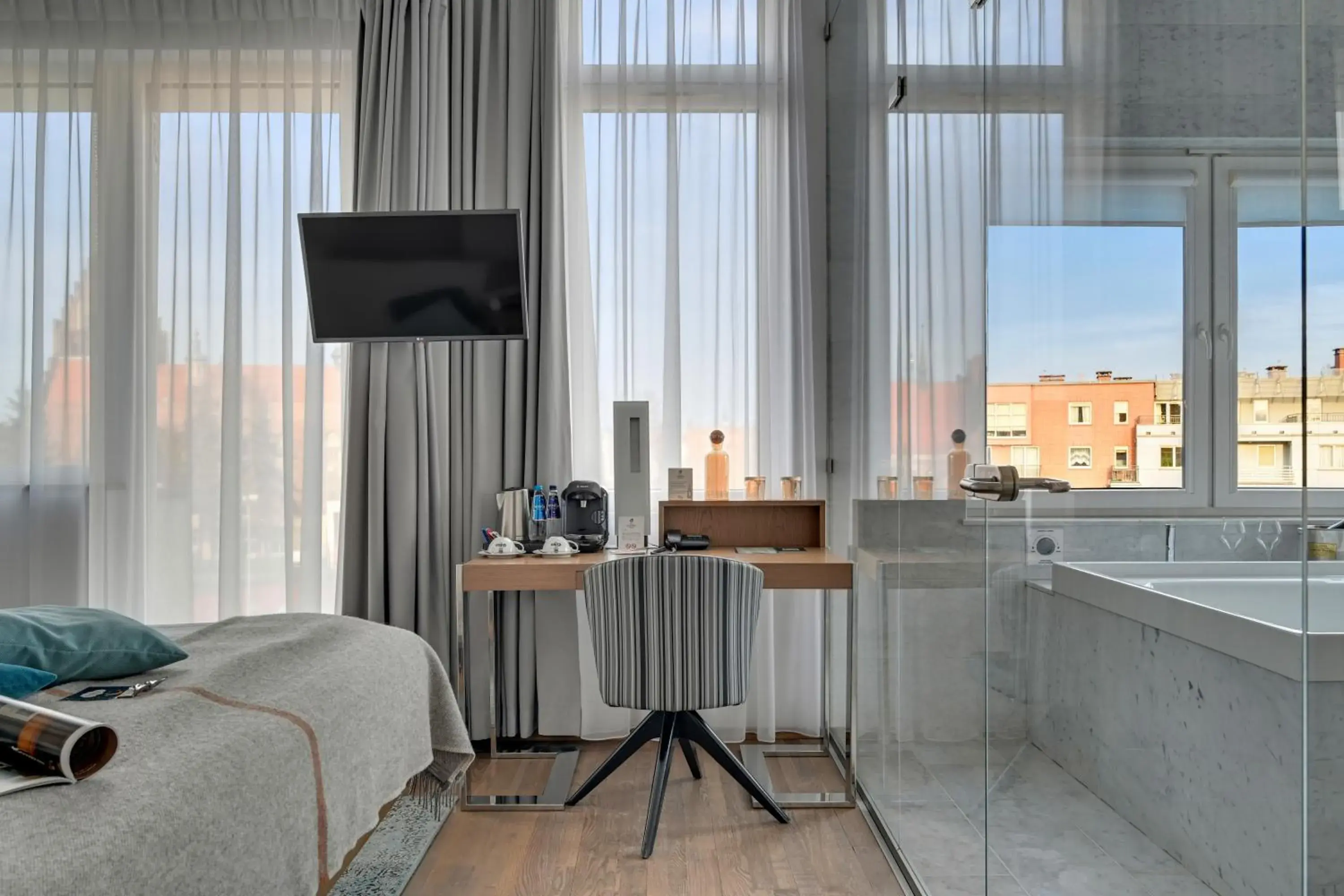 Bedroom in GRANO HOTEL Gdańsk Riverside dawniej HOTEL ALMOND BUSINESS & SPA Bedroom in GRANO HOTEL Gdańsk Riverside dawniej HOTEL ALMOND BUSINESS & SPA