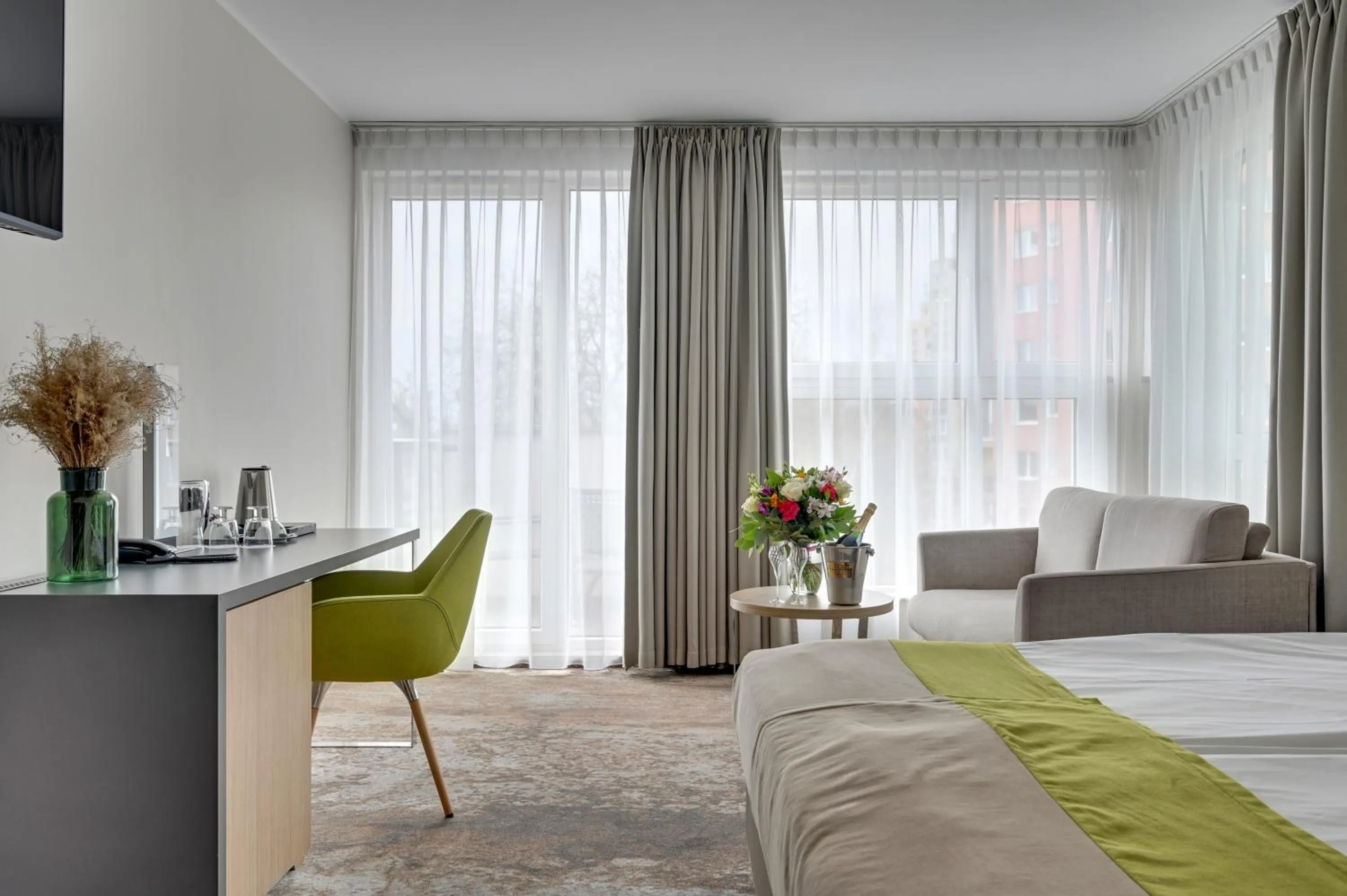 Bed in GRANO HOTEL Gdańsk Riverside dawniej HOTEL ALMOND BUSINESS & SPA