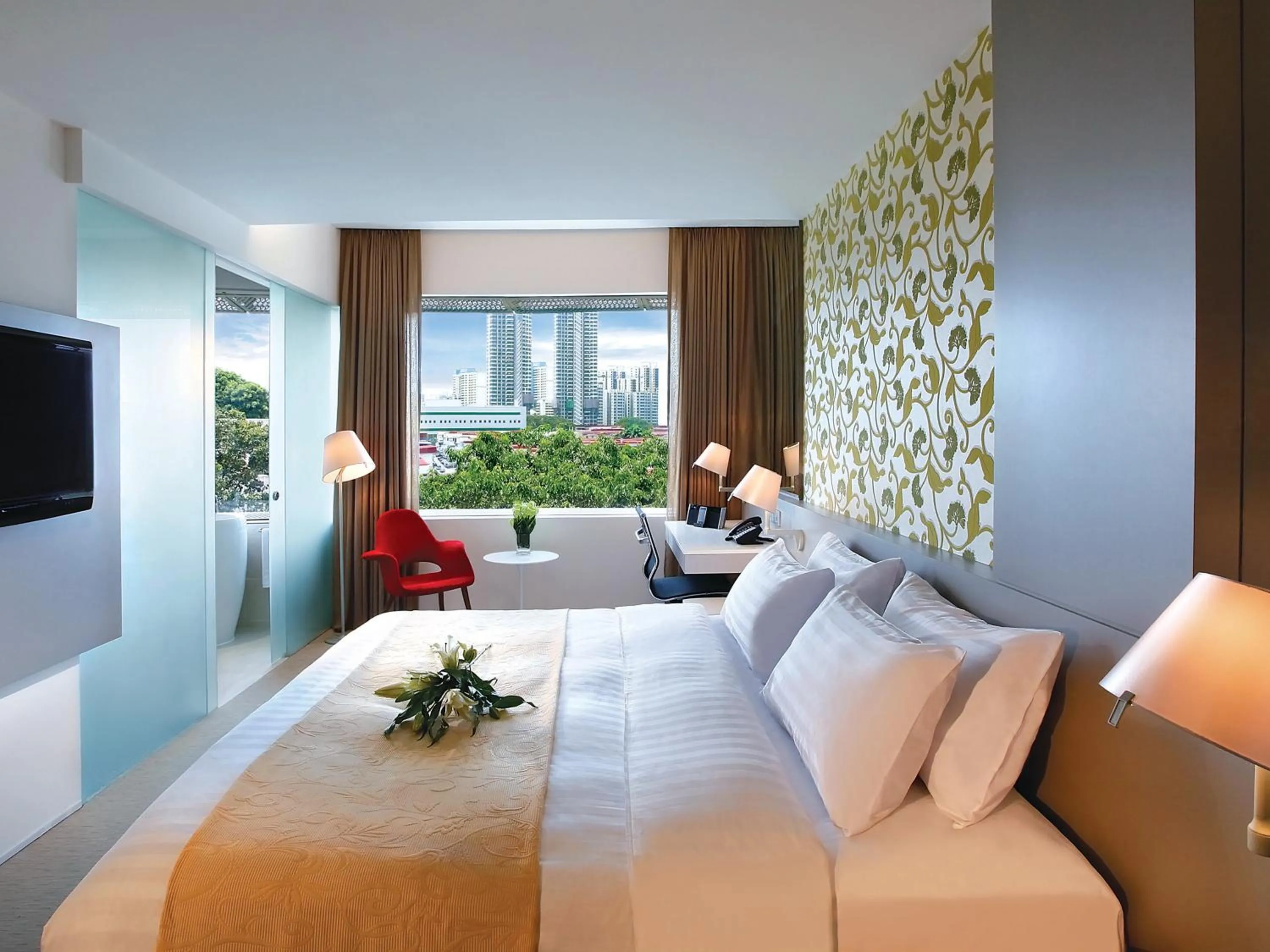 Photo of the whole room in D'Hotel Singapore managed by The Ascott Limited