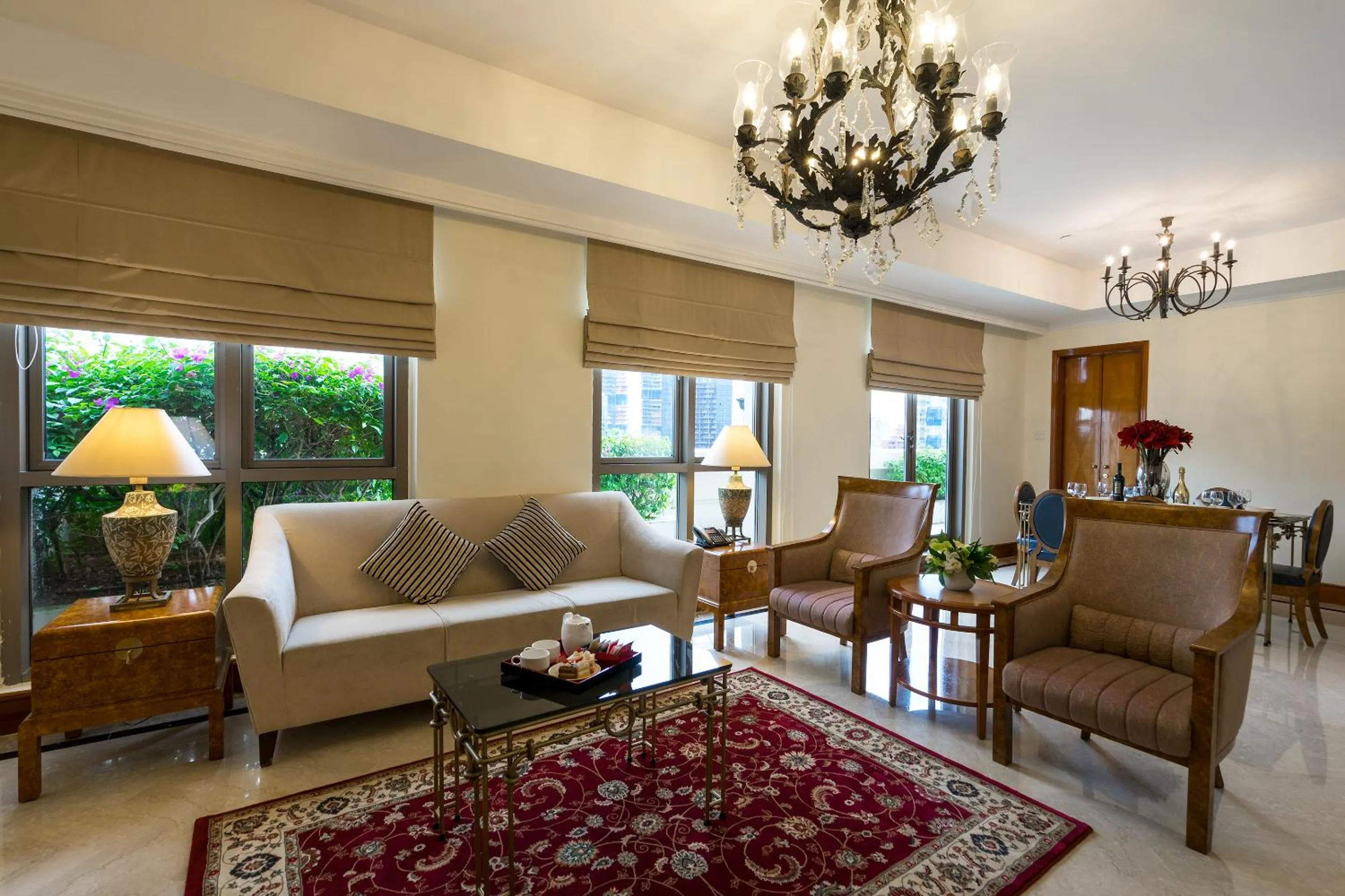 Living room in Orchard Parksuites by Far East Hospitality