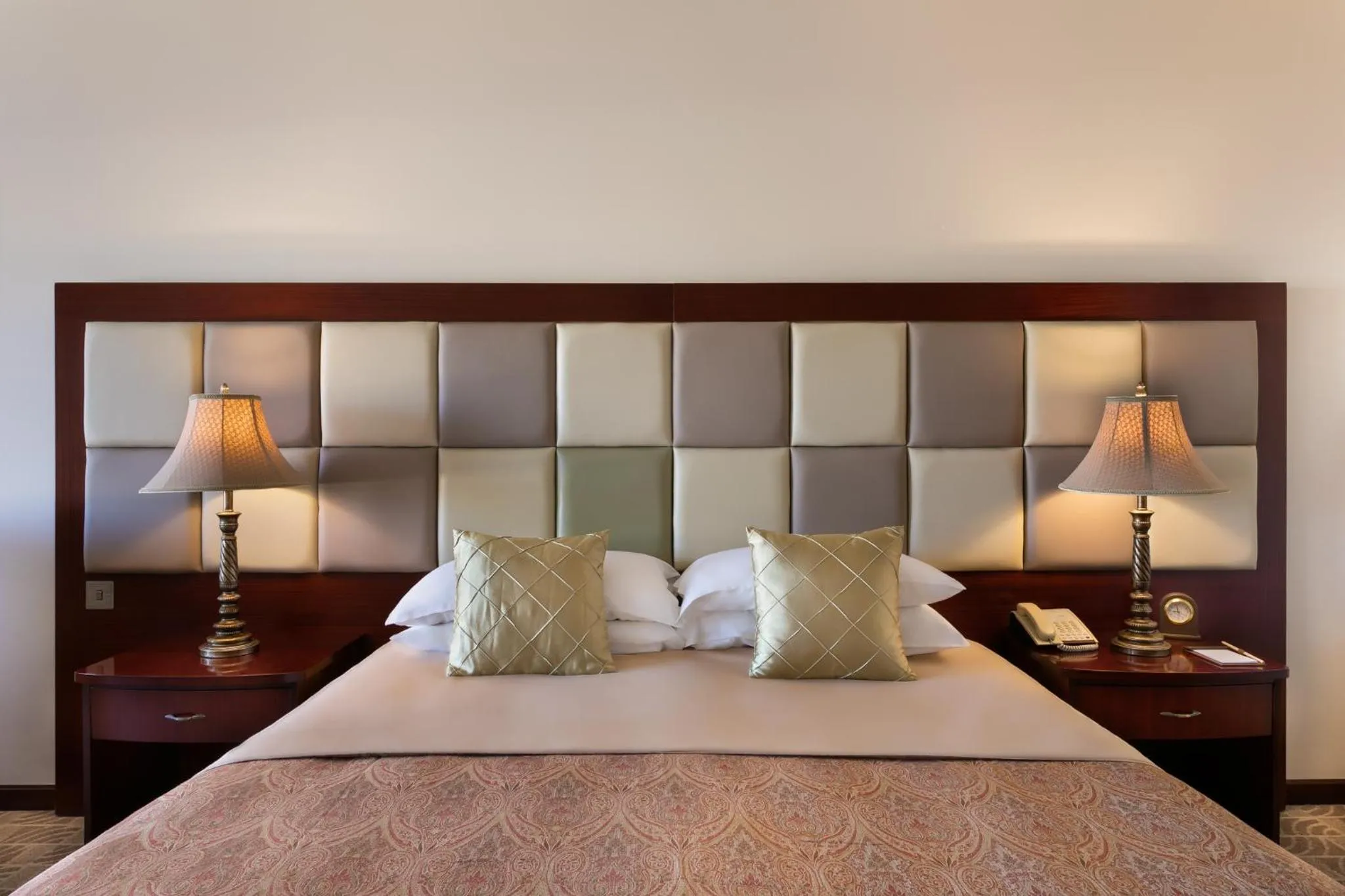 Bed in Grand Hotel Excelsior