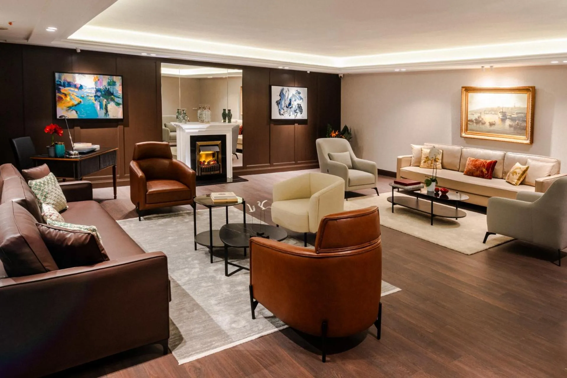 Communal lounge/ TV room in Cheya Deluxe Residence Nisantasi Istanbul City Center