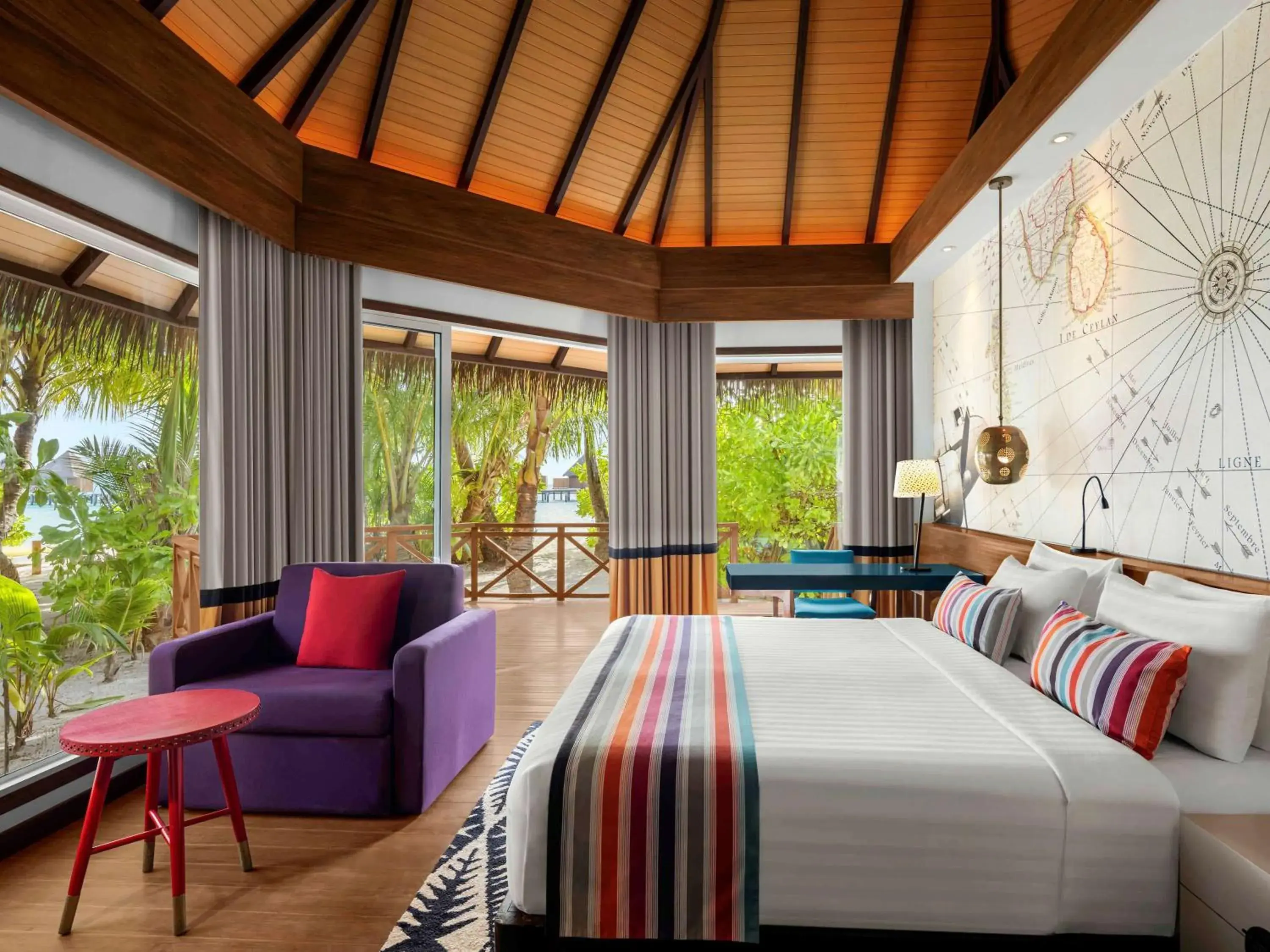 Bedroom, Bed in Mercure Maldives Kooddoo - Adults - Only Escape - 50 percent off Transfers Bedroom, Bed in Mercure Maldives Kooddoo - Adults - Only Escape - 50 percent off Transfers