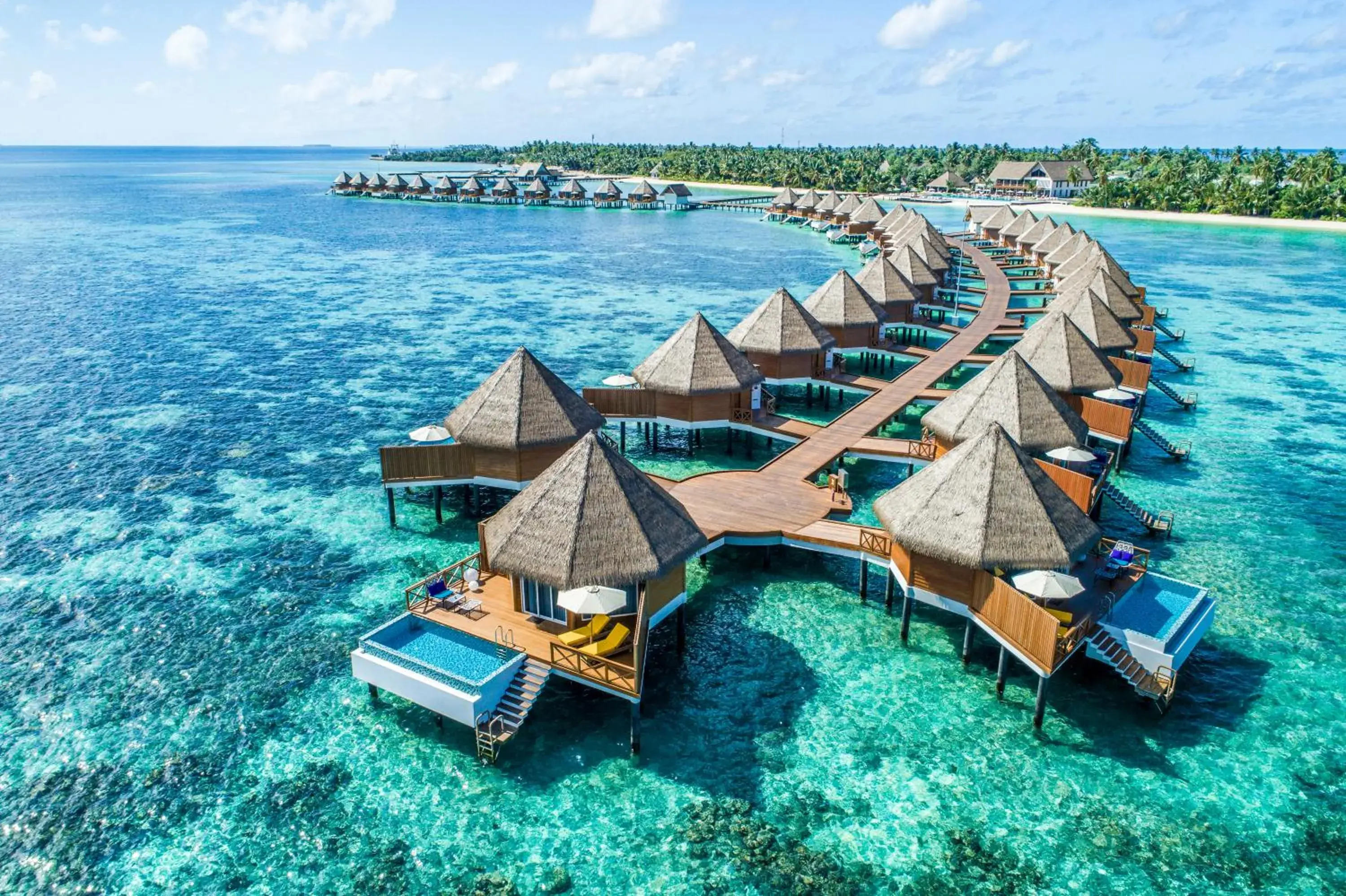 Bird's eye view in Mercure Maldives Kooddoo - Adults - Only Escape - 50 percent off Transfers Bird's eye view in Mercure Maldives Kooddoo - Adults - Only Escape - 50 percent off Transfers
