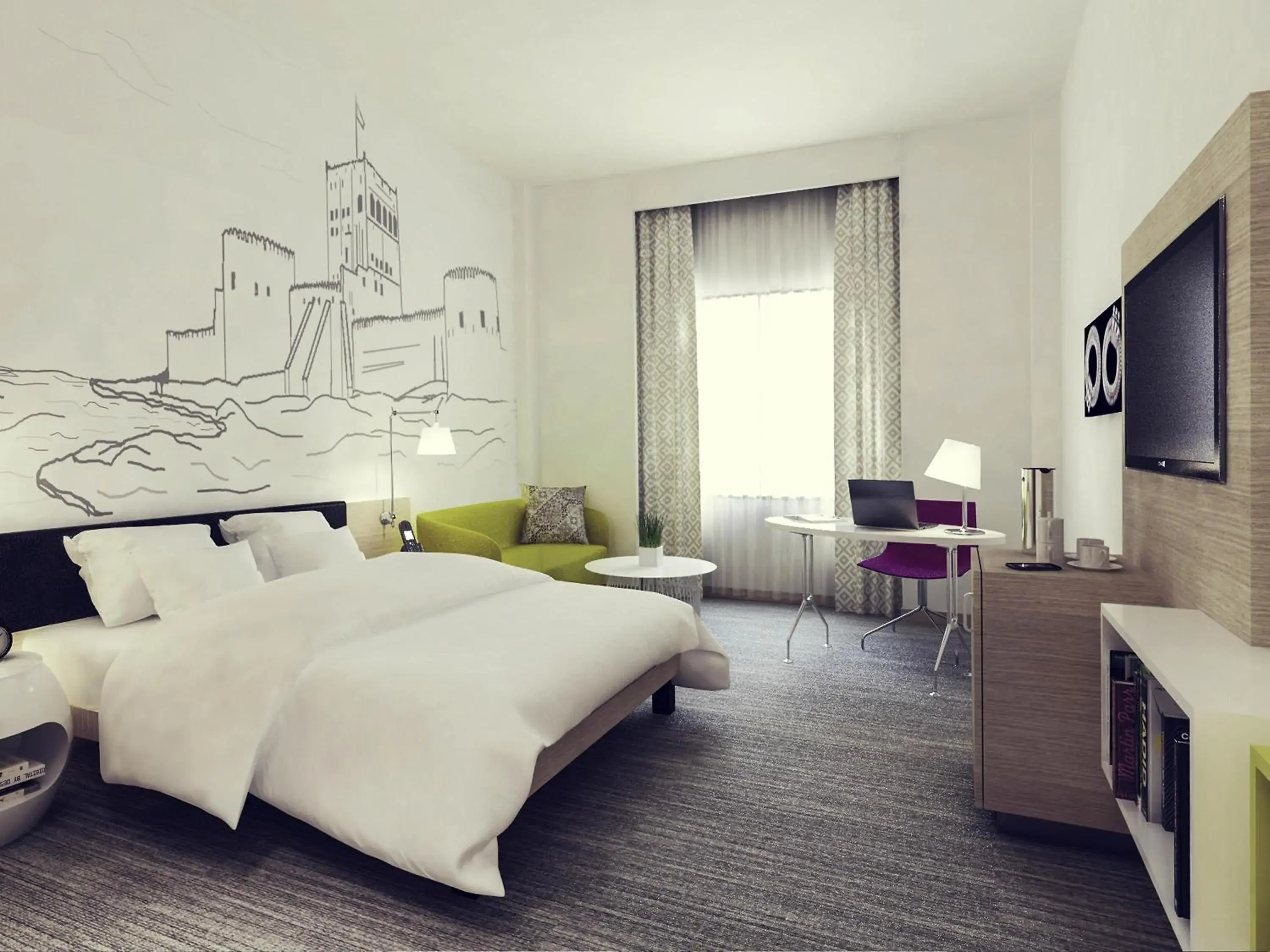 Bedroom, Bed in Mercure Sohar Bedroom, Bed in Mercure Sohar