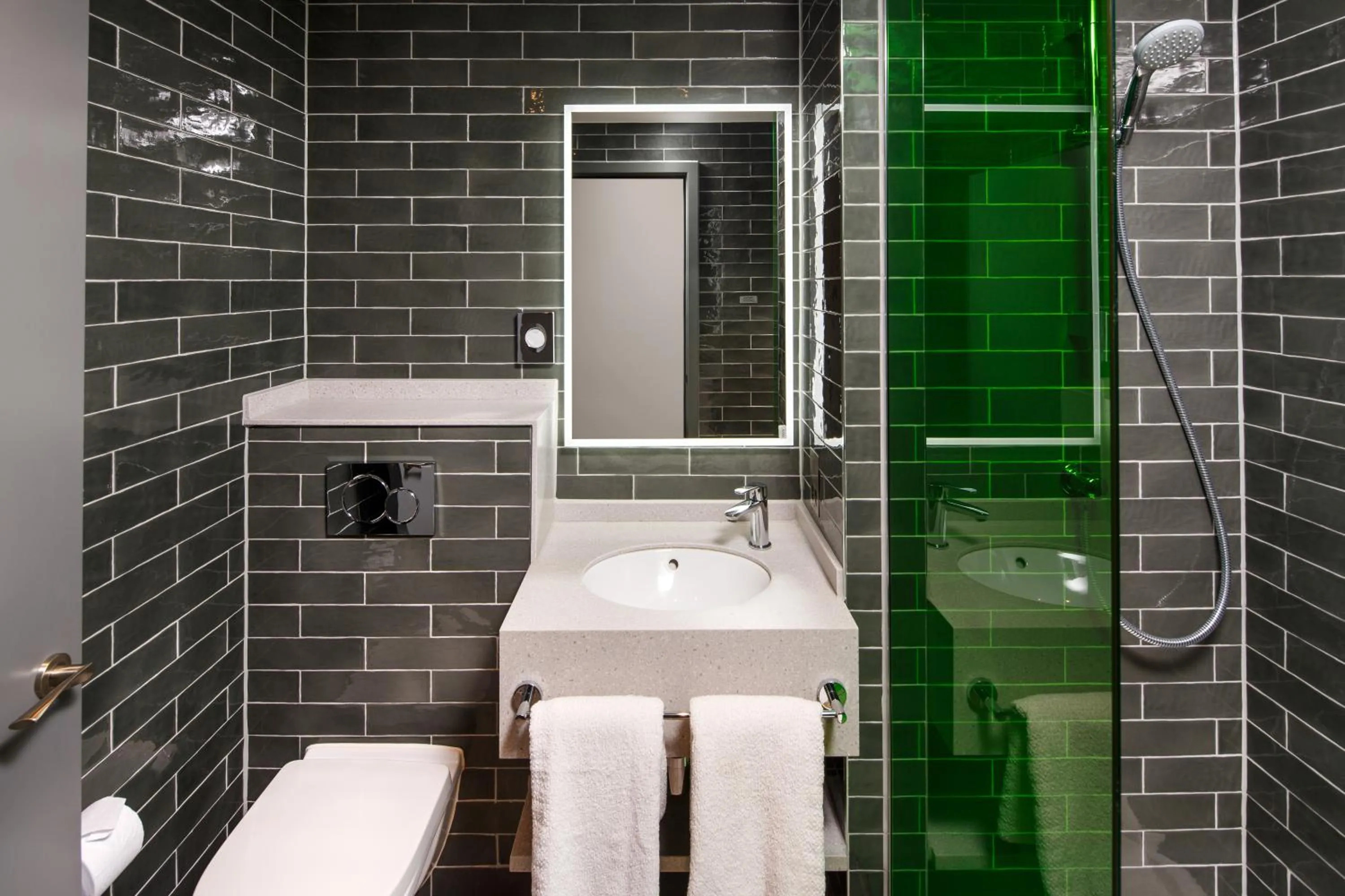 Bathroom in ibis Styles London Ealing