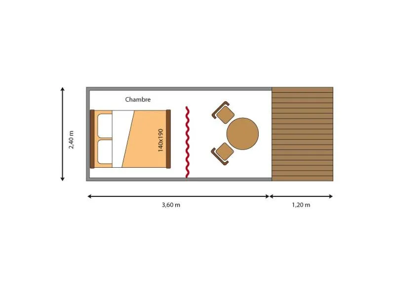 Floor plan in Lodging Le Lac