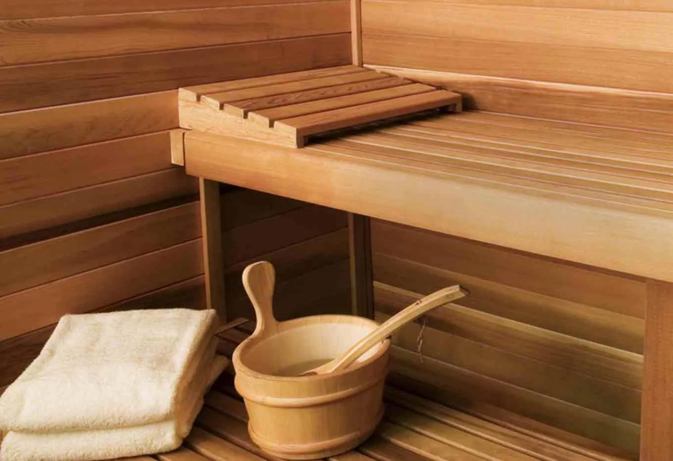 Sauna in Lodging Le Lac