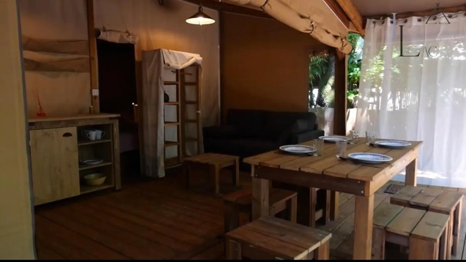 Kitchen or kitchenette in Lodging Le Lac