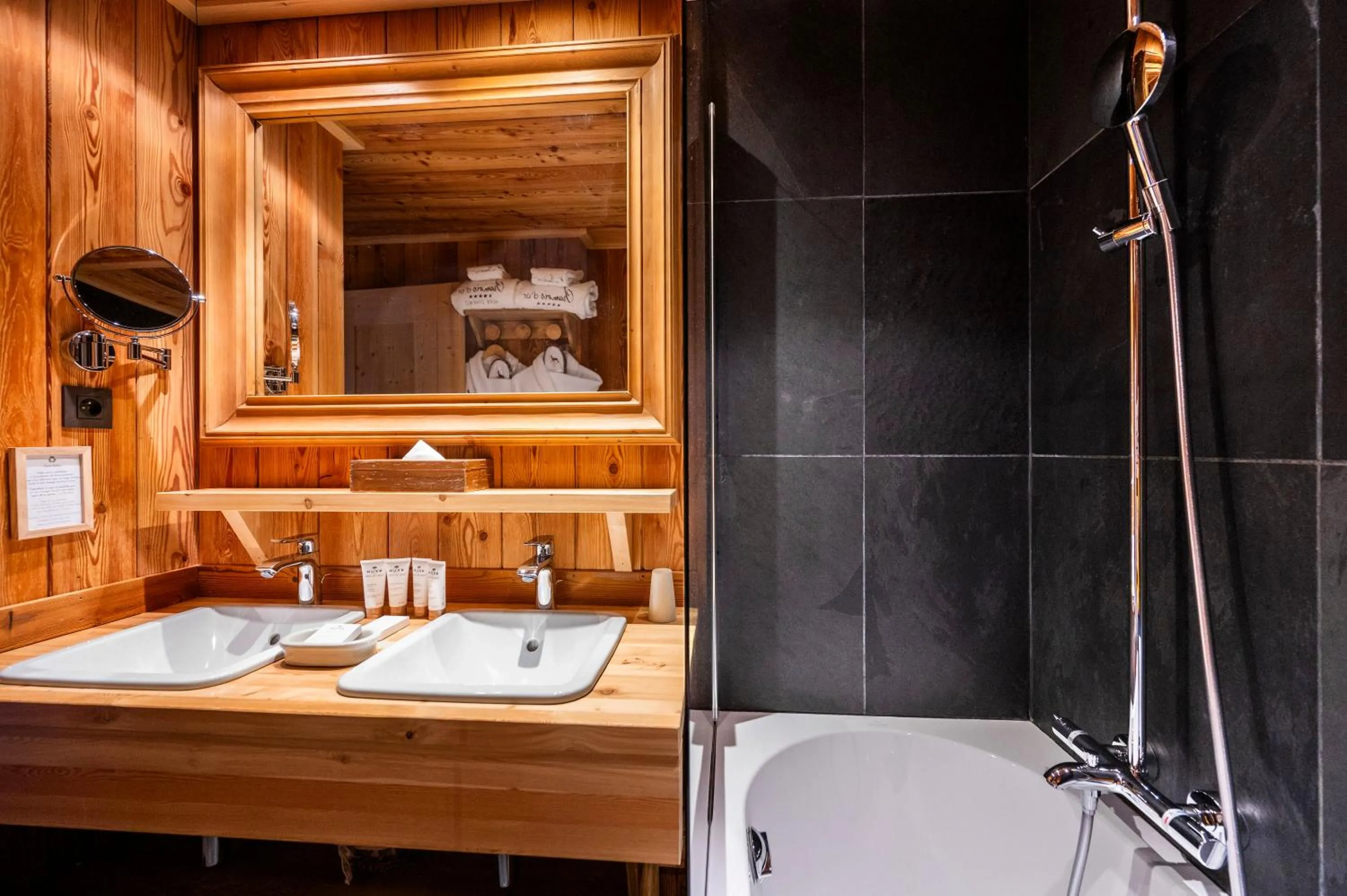 Bathroom in Hôtel Au Chamois d'Or by Les Etincelles