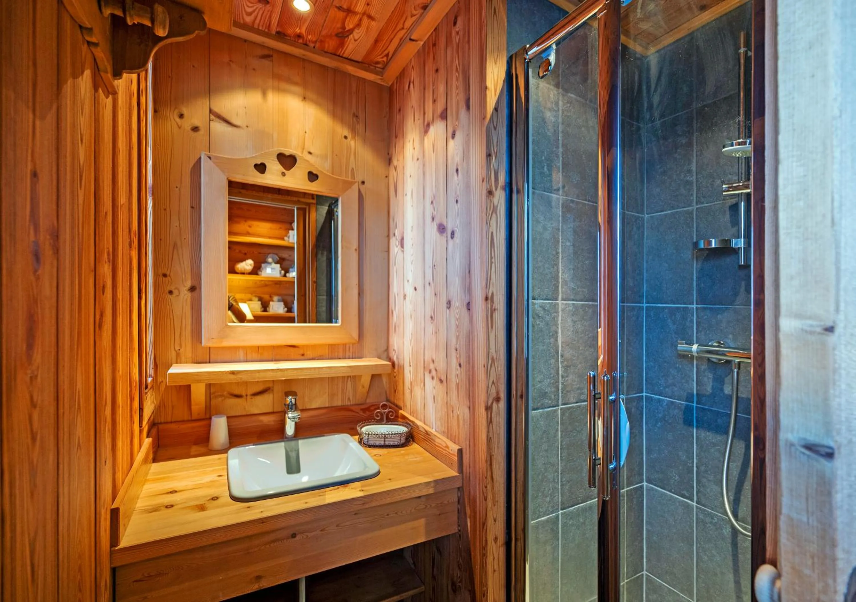 Shower in Hôtel Au Chamois d'Or by Les Etincelles
