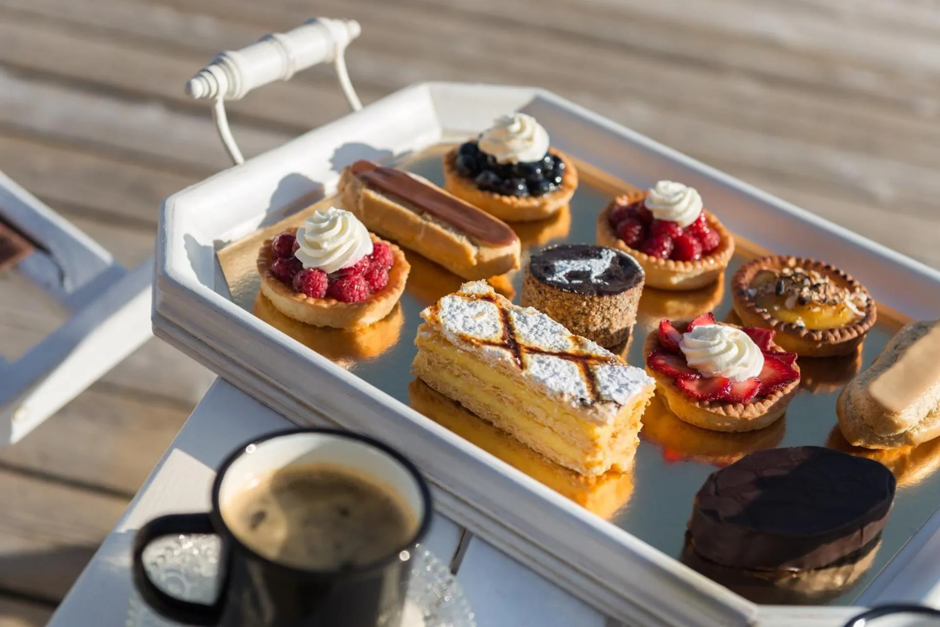 Patio in Hôtel Au Chamois d'Or by Les Etincelles