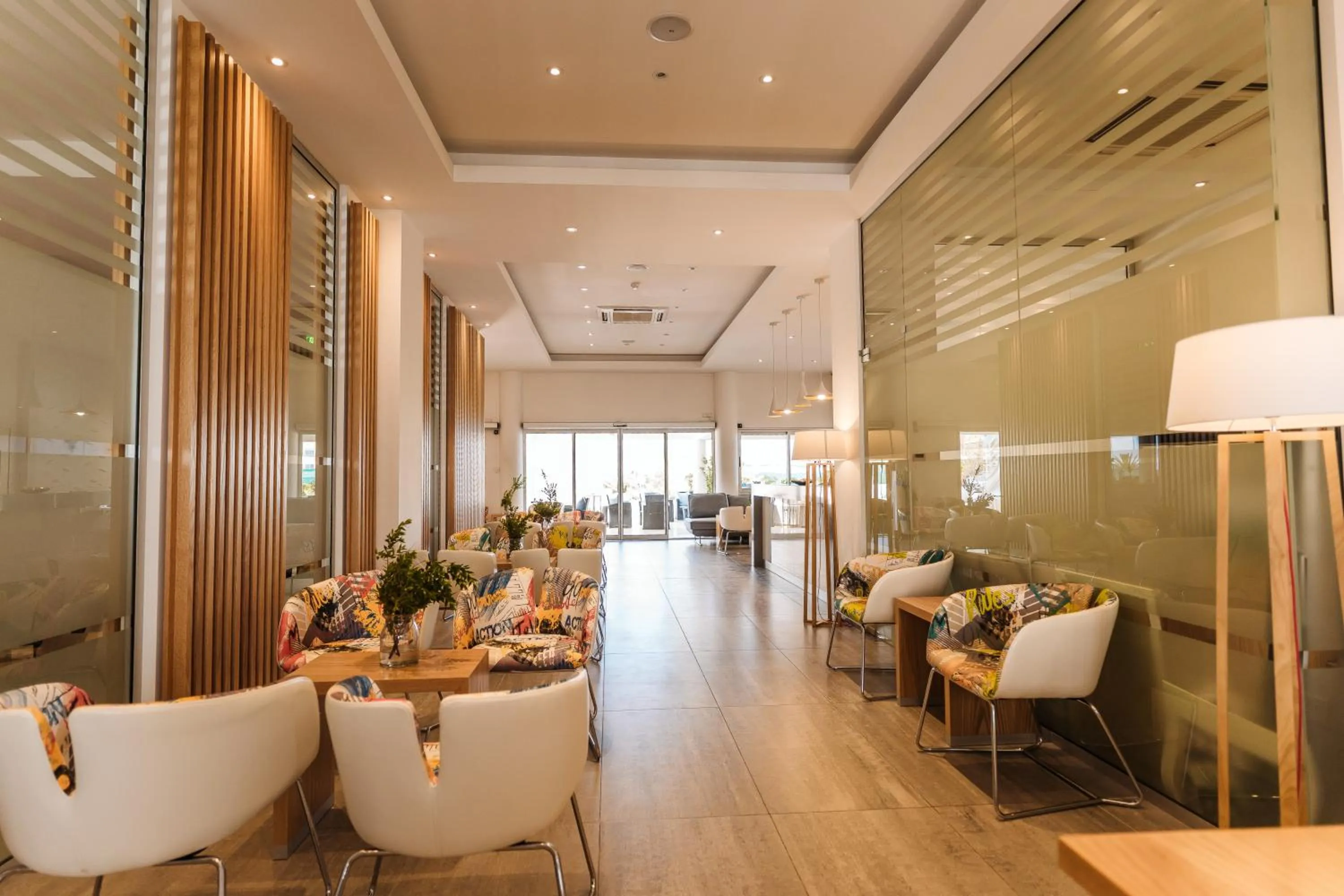 Lobby or reception in Vrachia Beach Hotel & Suites - Adults Only