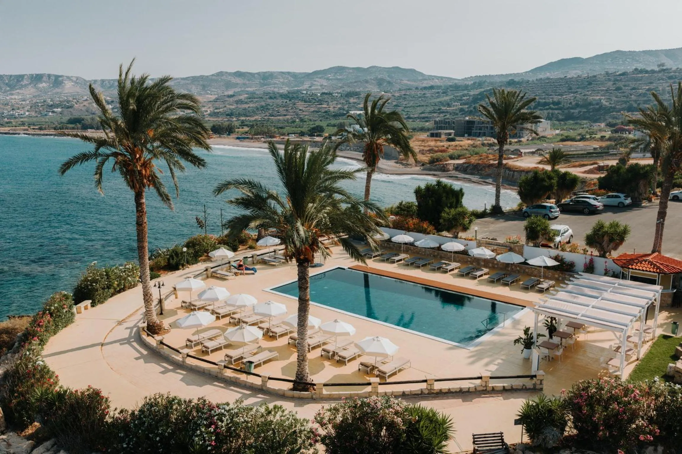 Swimming pool in Vrachia Beach Hotel & Suites - Adults Only