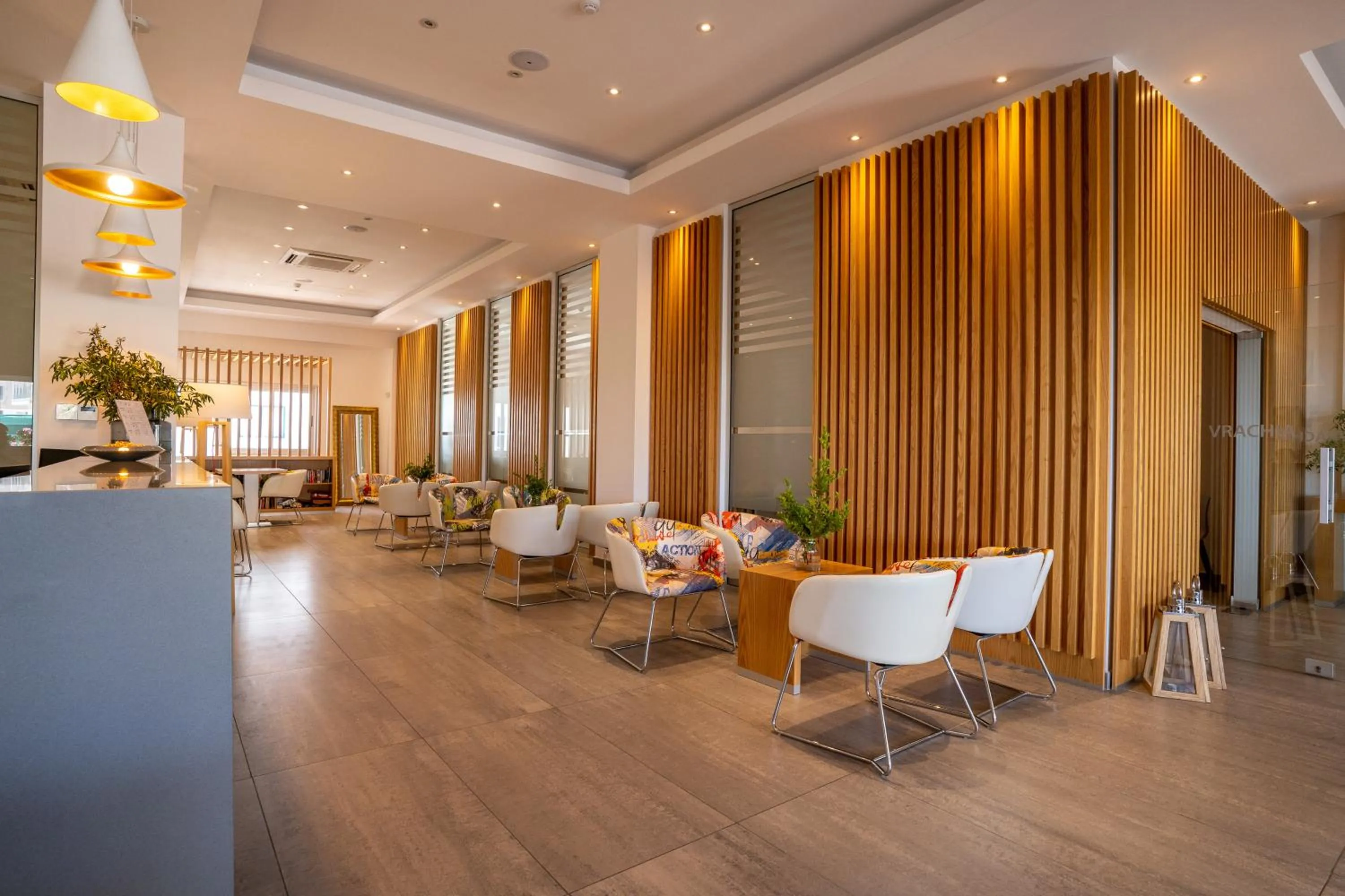 Lobby or reception in Vrachia Beach Hotel & Suites - Adults Only