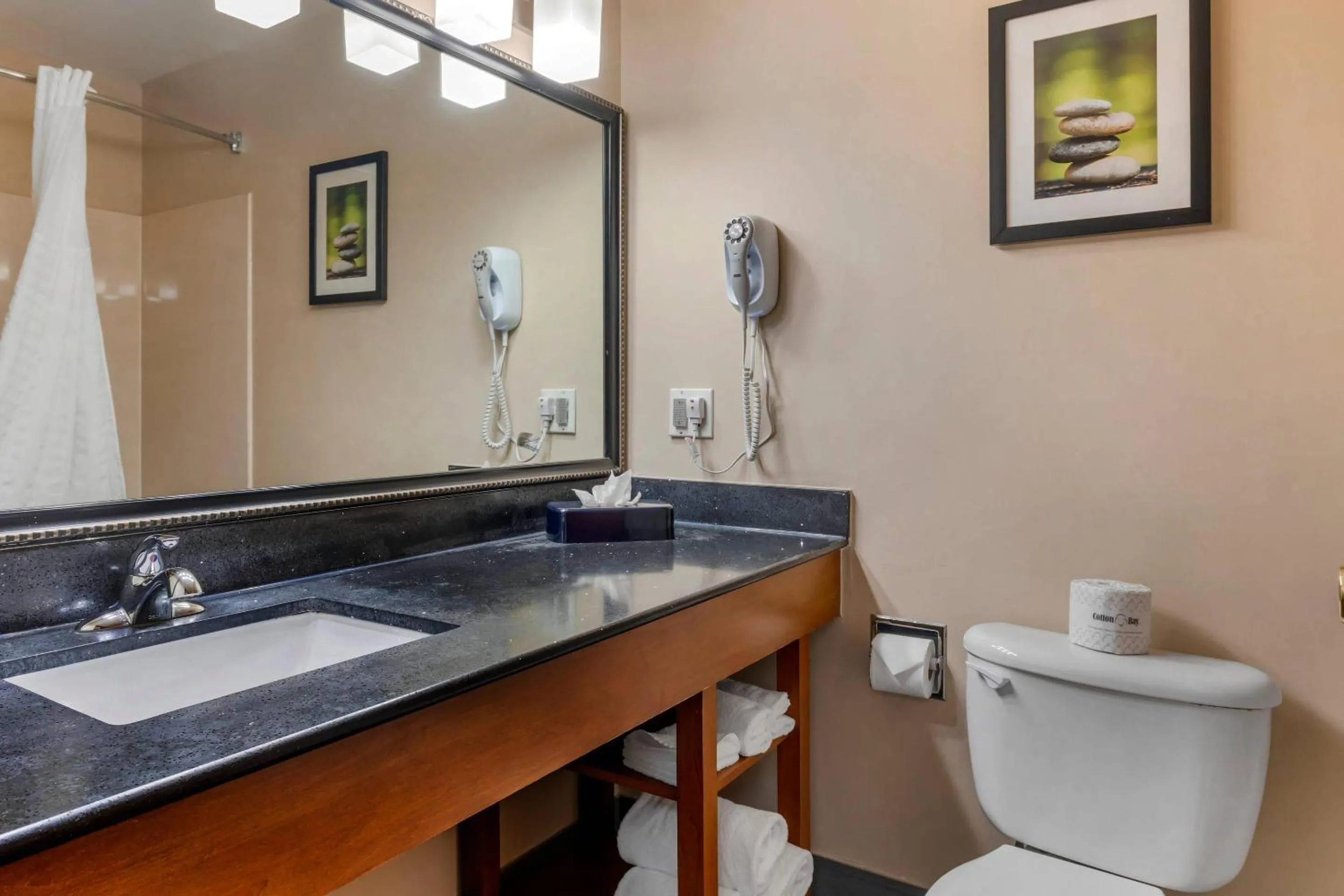 Bedroom in Comfort Suites North Dallas