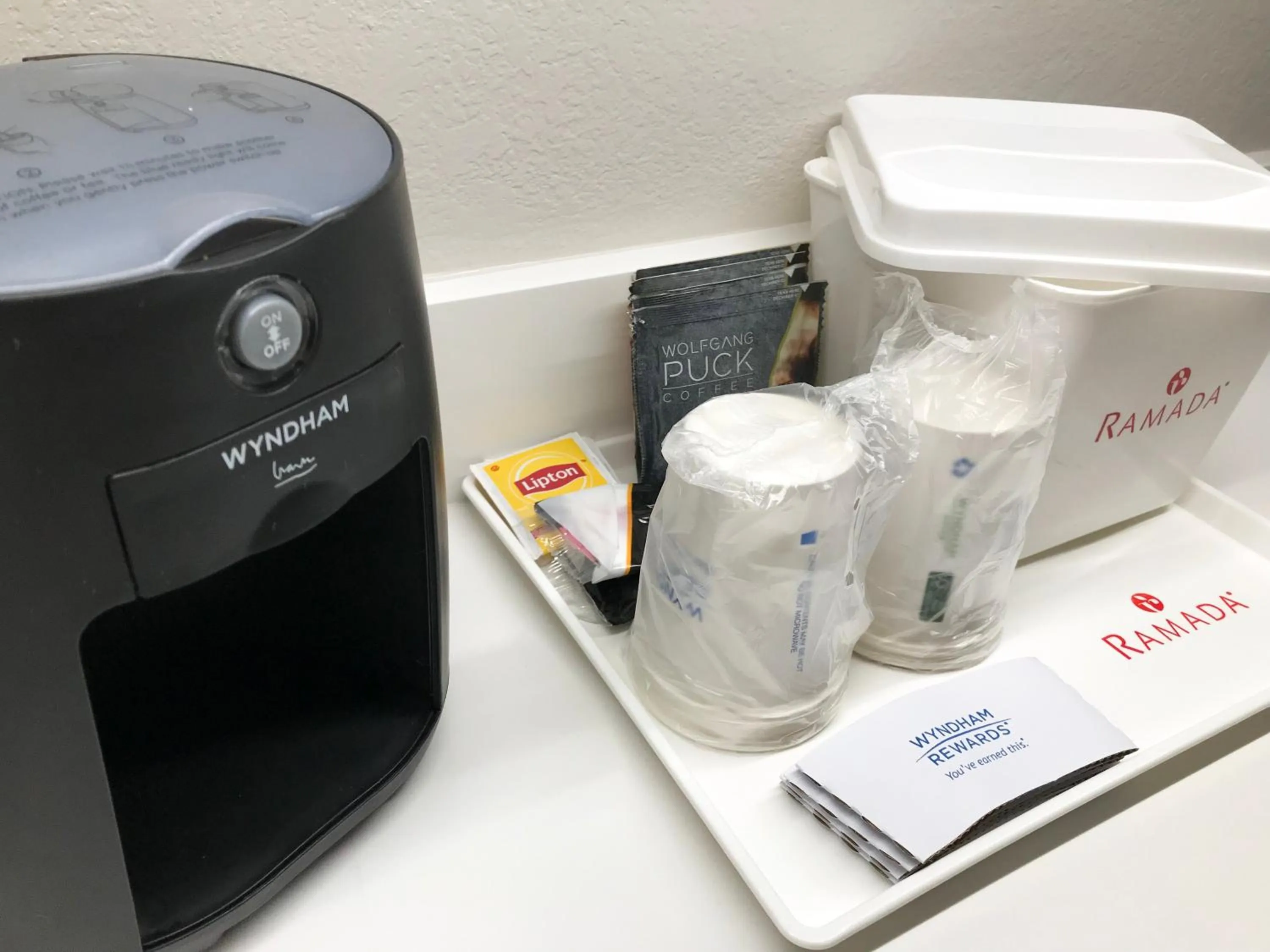 Coffee/tea facilities in Ramada by Wyndham Suites Orlando Airport- Free Airport Shuttle