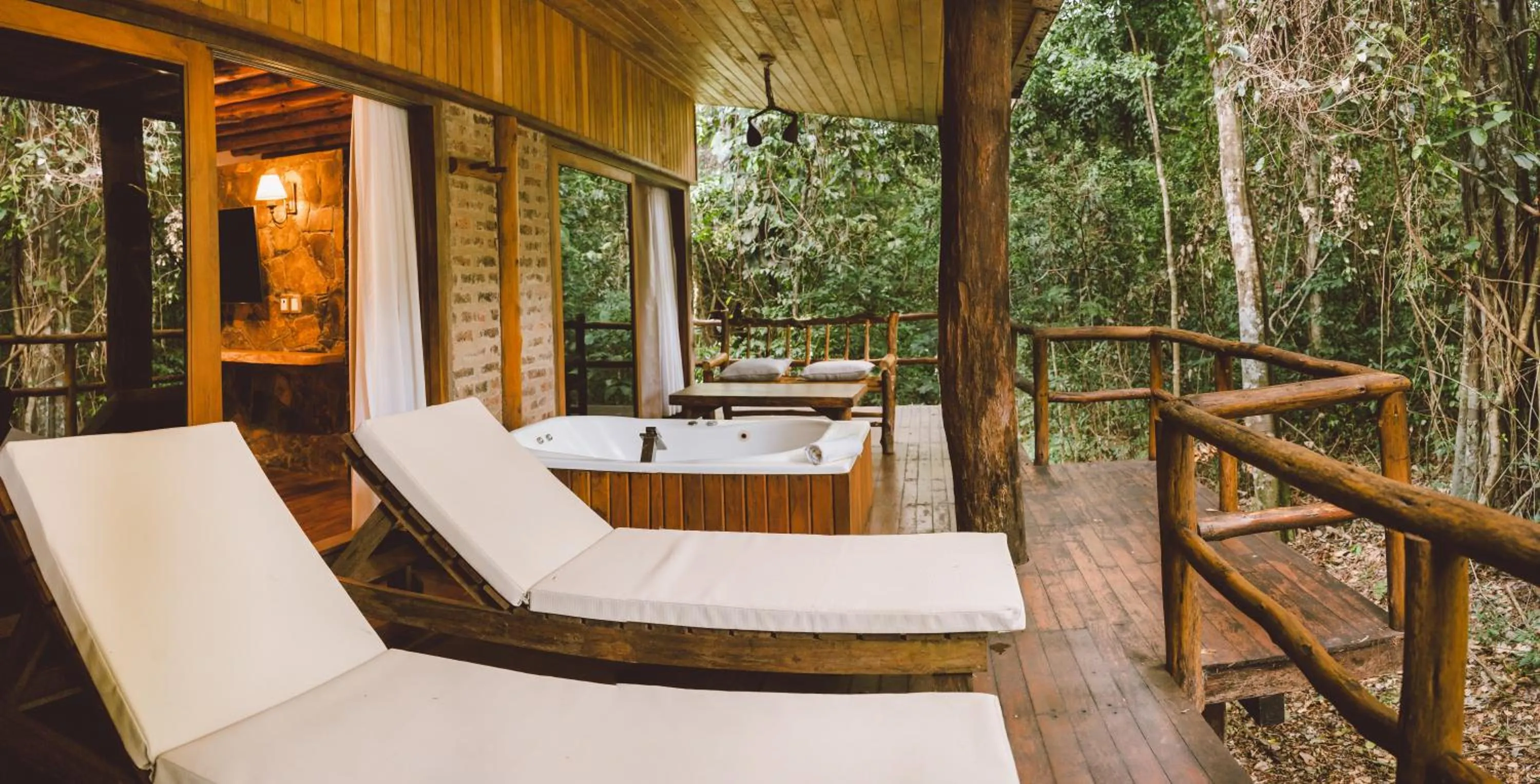 Balcony/Terrace in La Aldea De La Selva Lodge