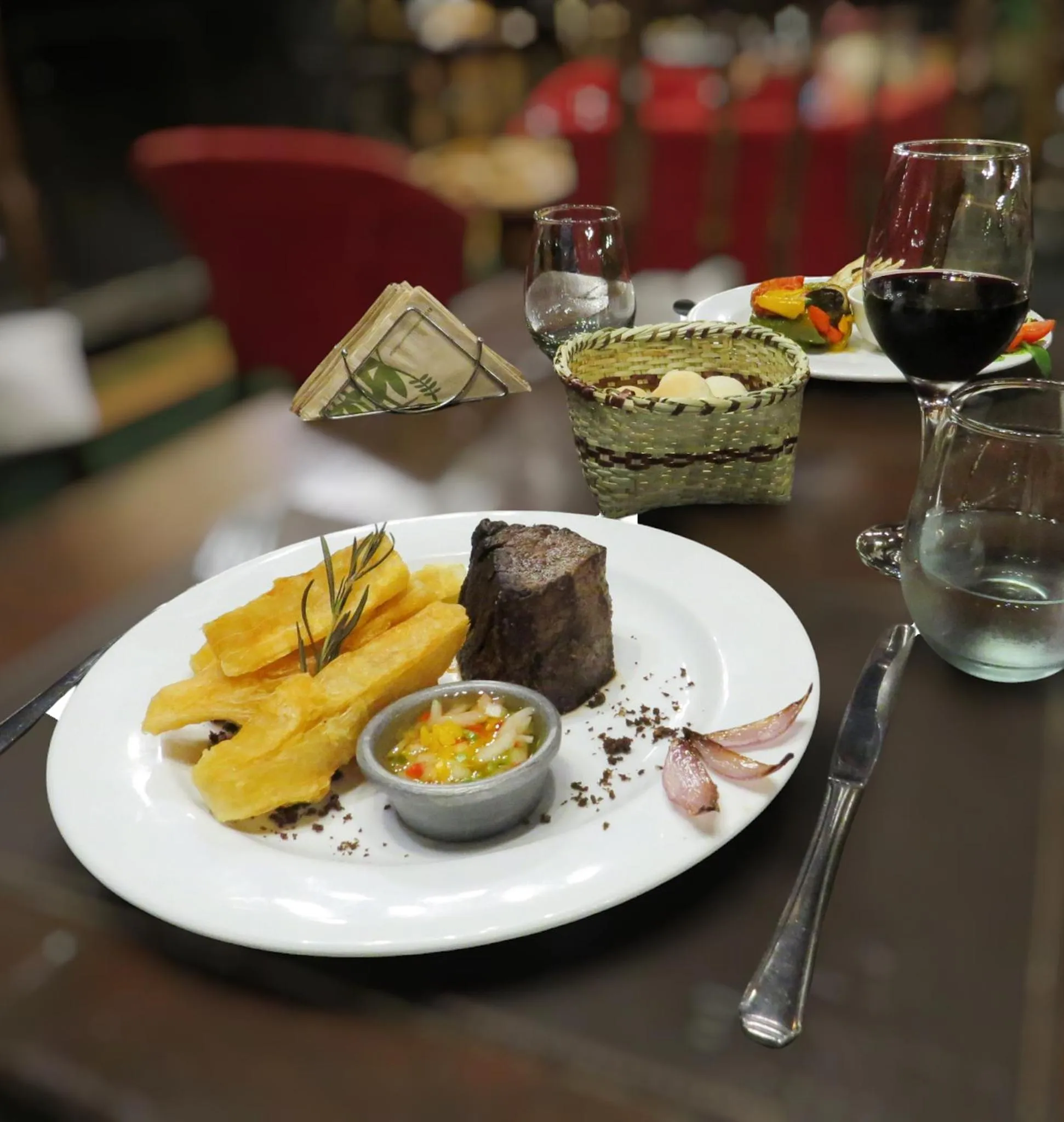 Dinner in La Aldea De La Selva Lodge