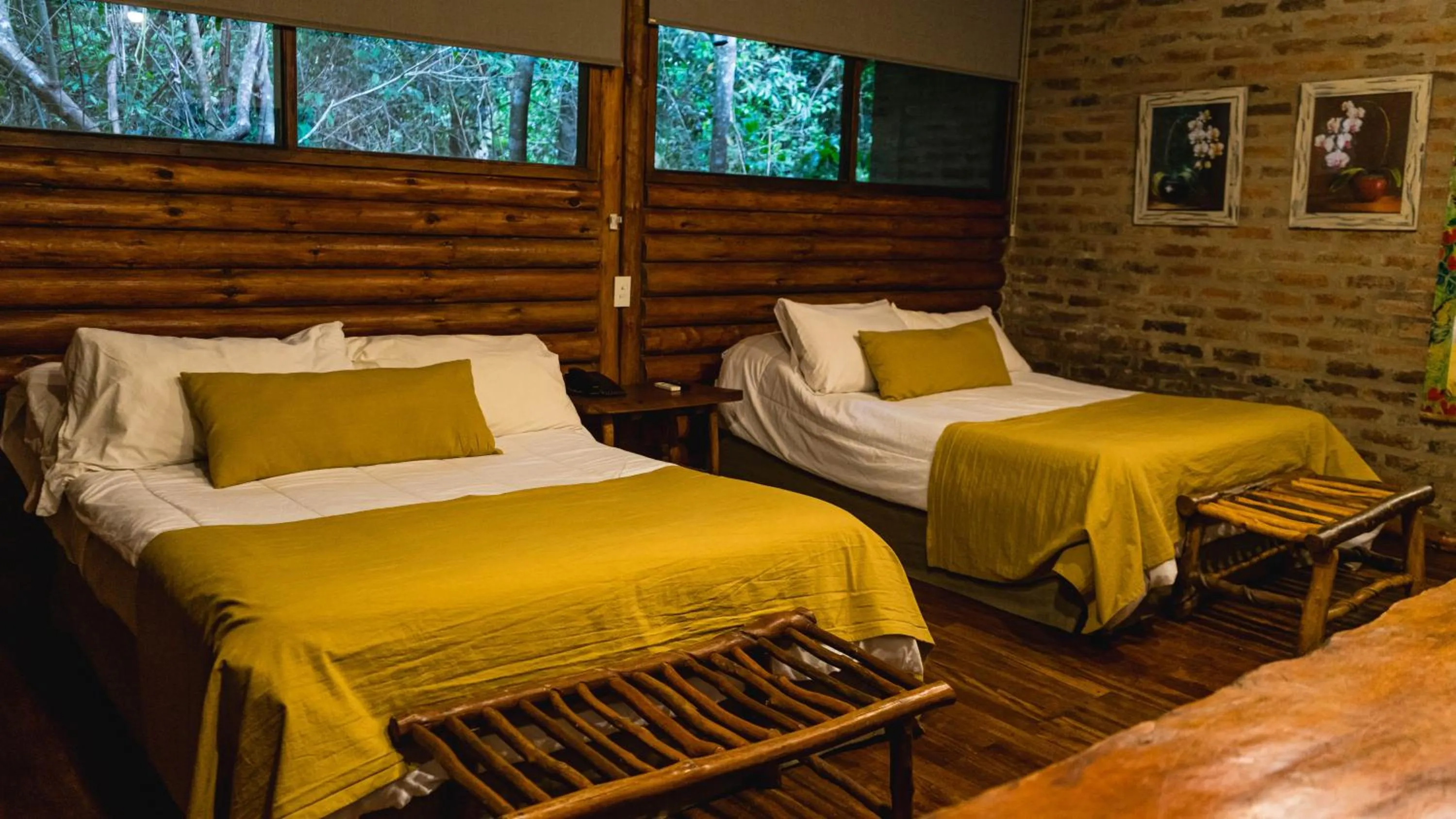 Bed in La Aldea De La Selva Lodge