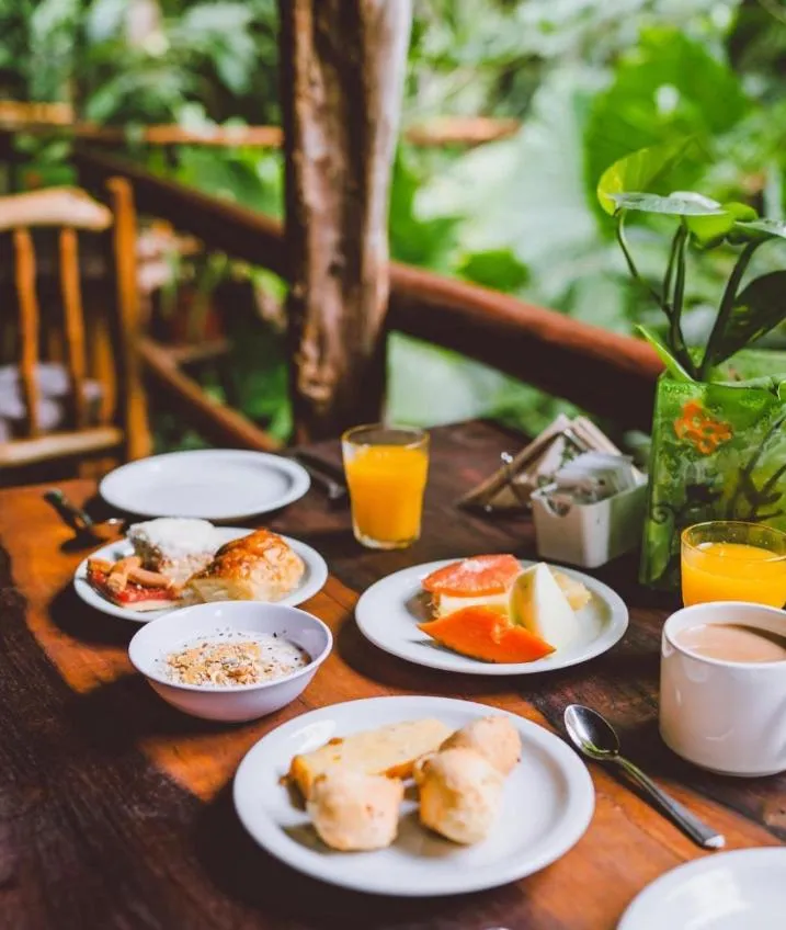 Breakfast in La Aldea De La Selva Lodge