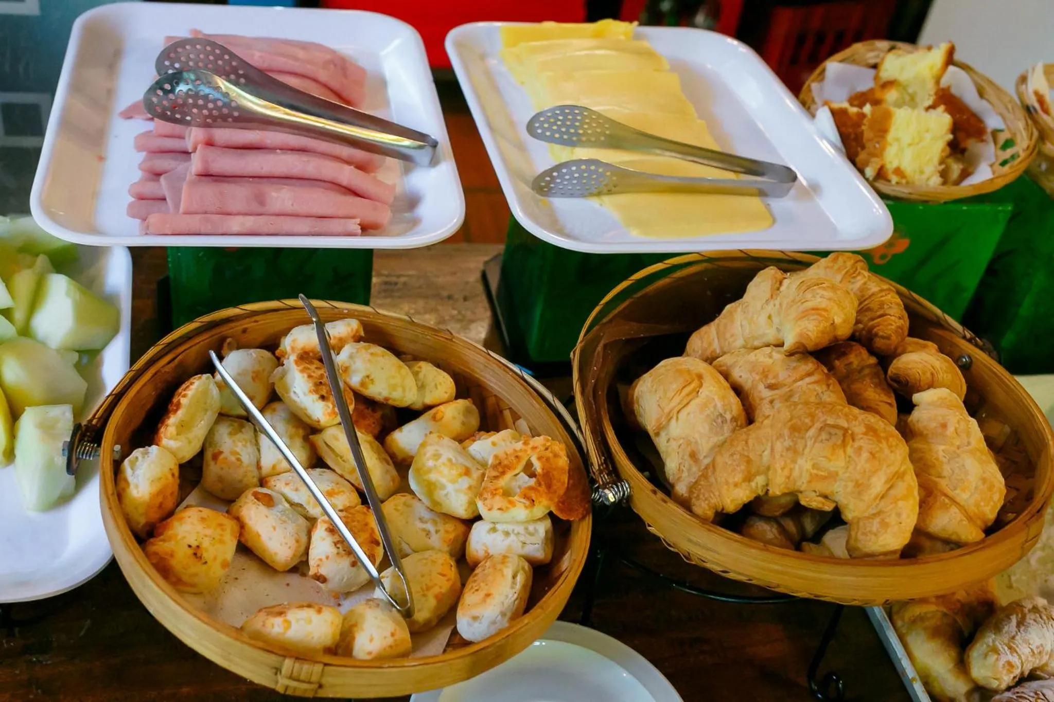 Buffet breakfast in La Aldea De La Selva Lodge