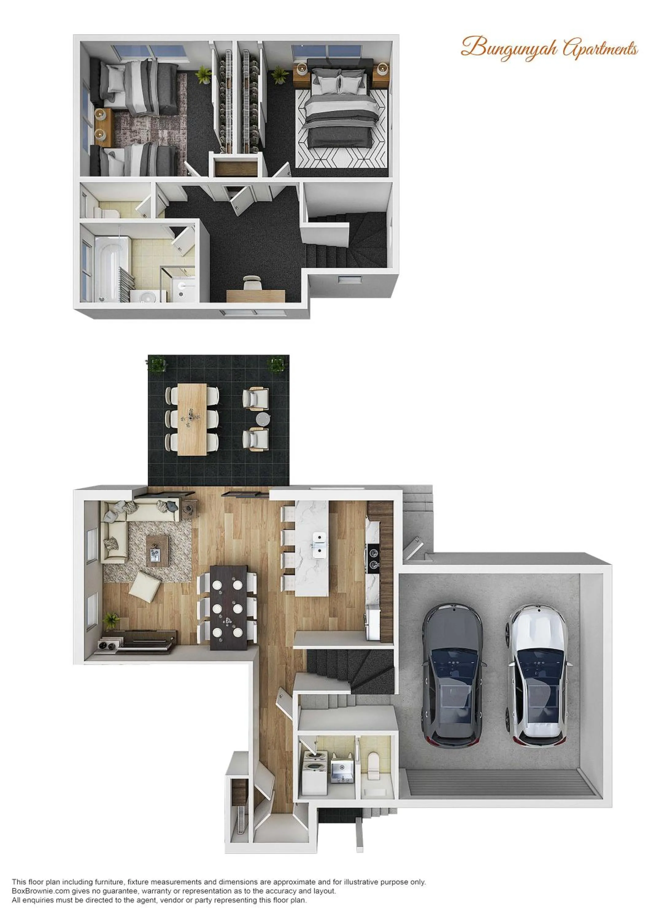 Floor plan in Bungunyah Apartments