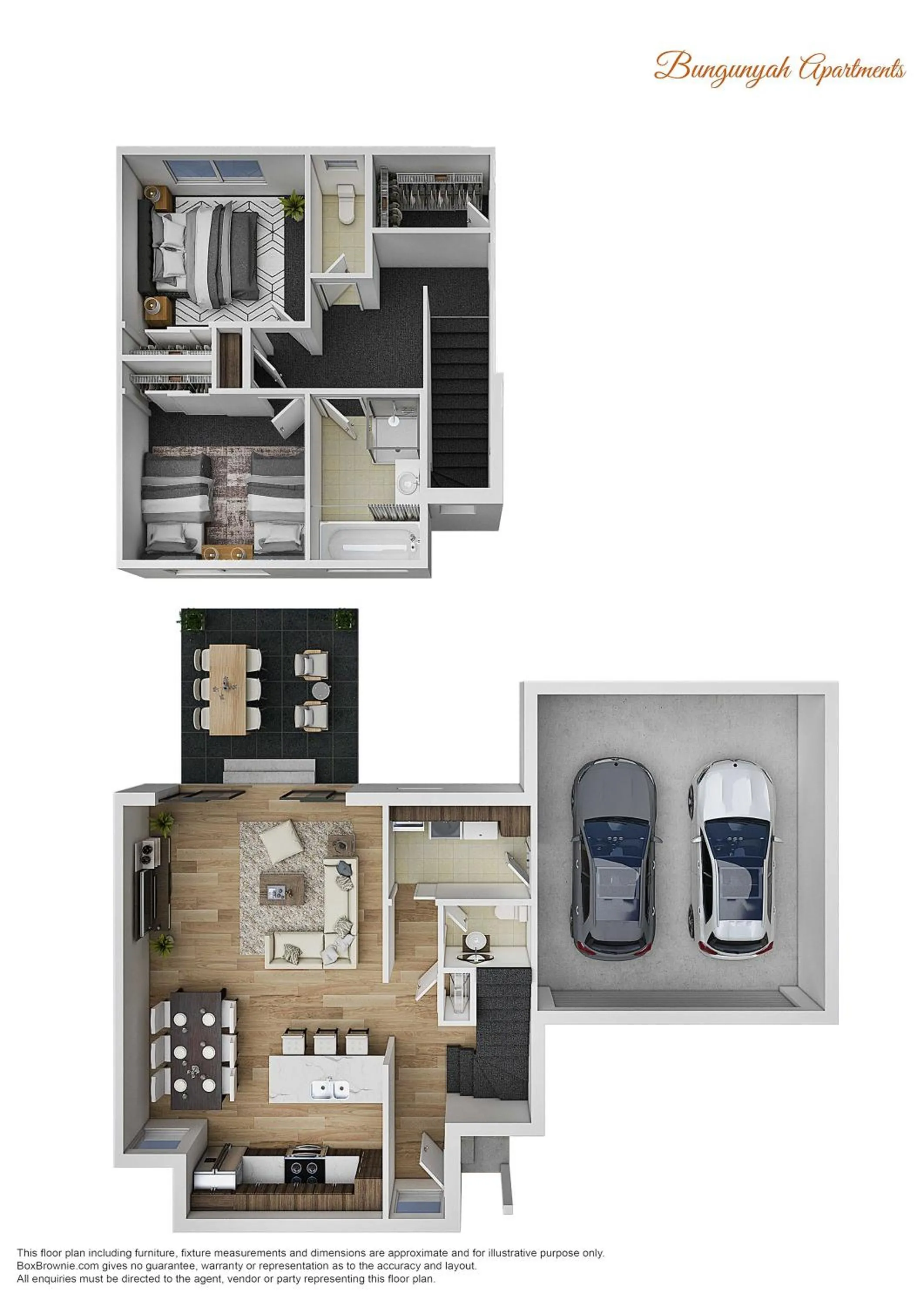 Floor plan in Bungunyah Apartments