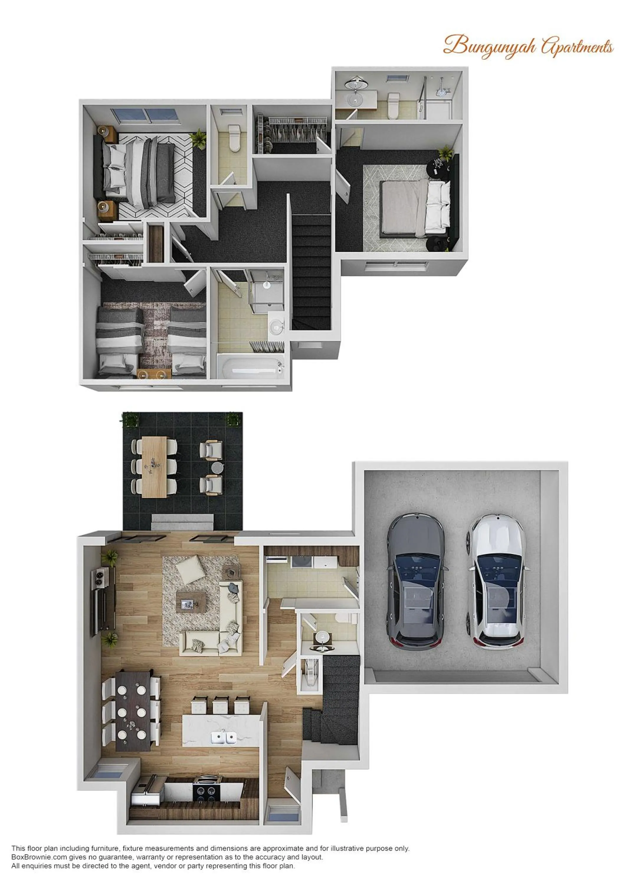 Floor plan in Bungunyah Apartments