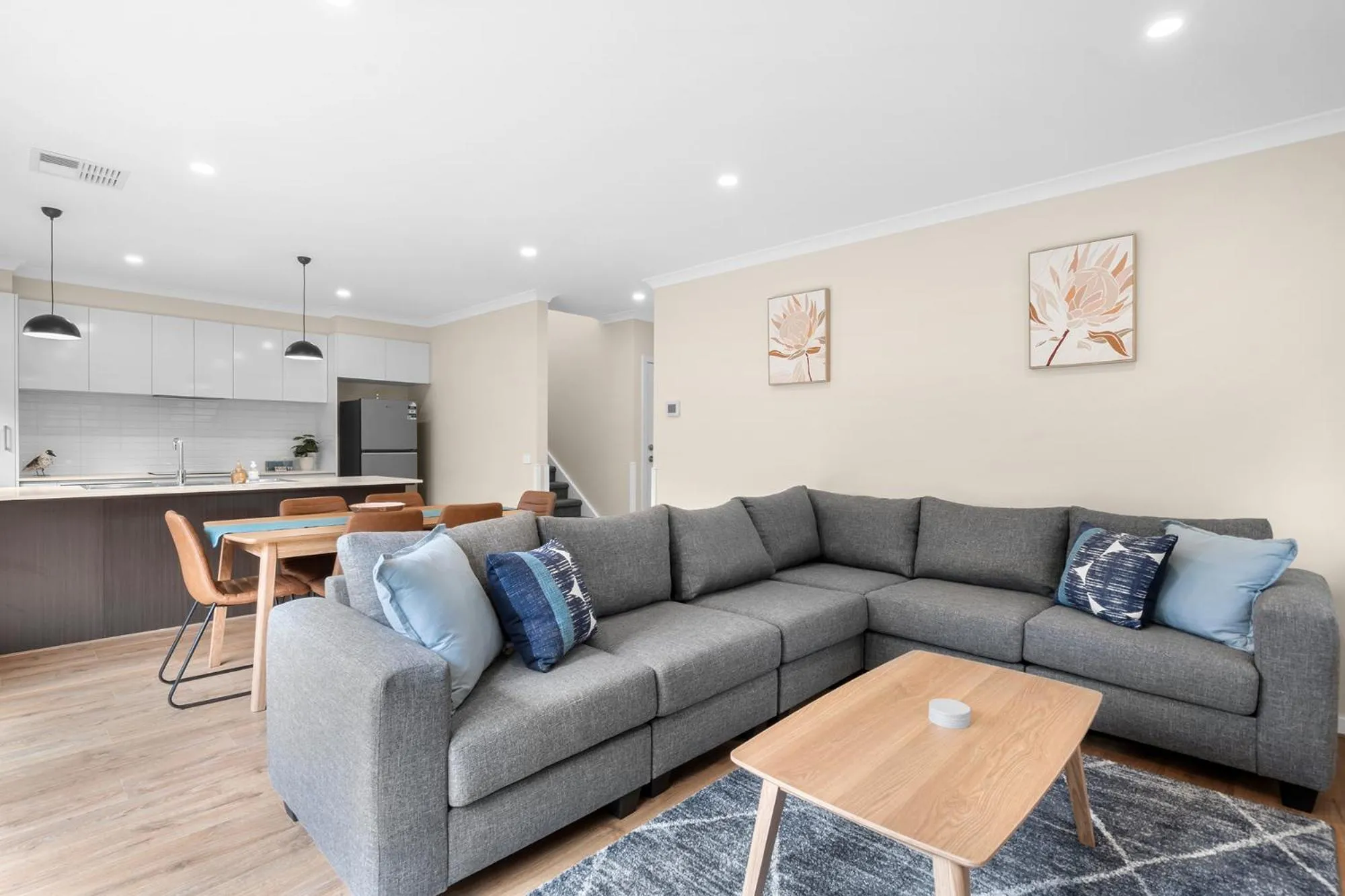 Living room in Bungunyah Apartments