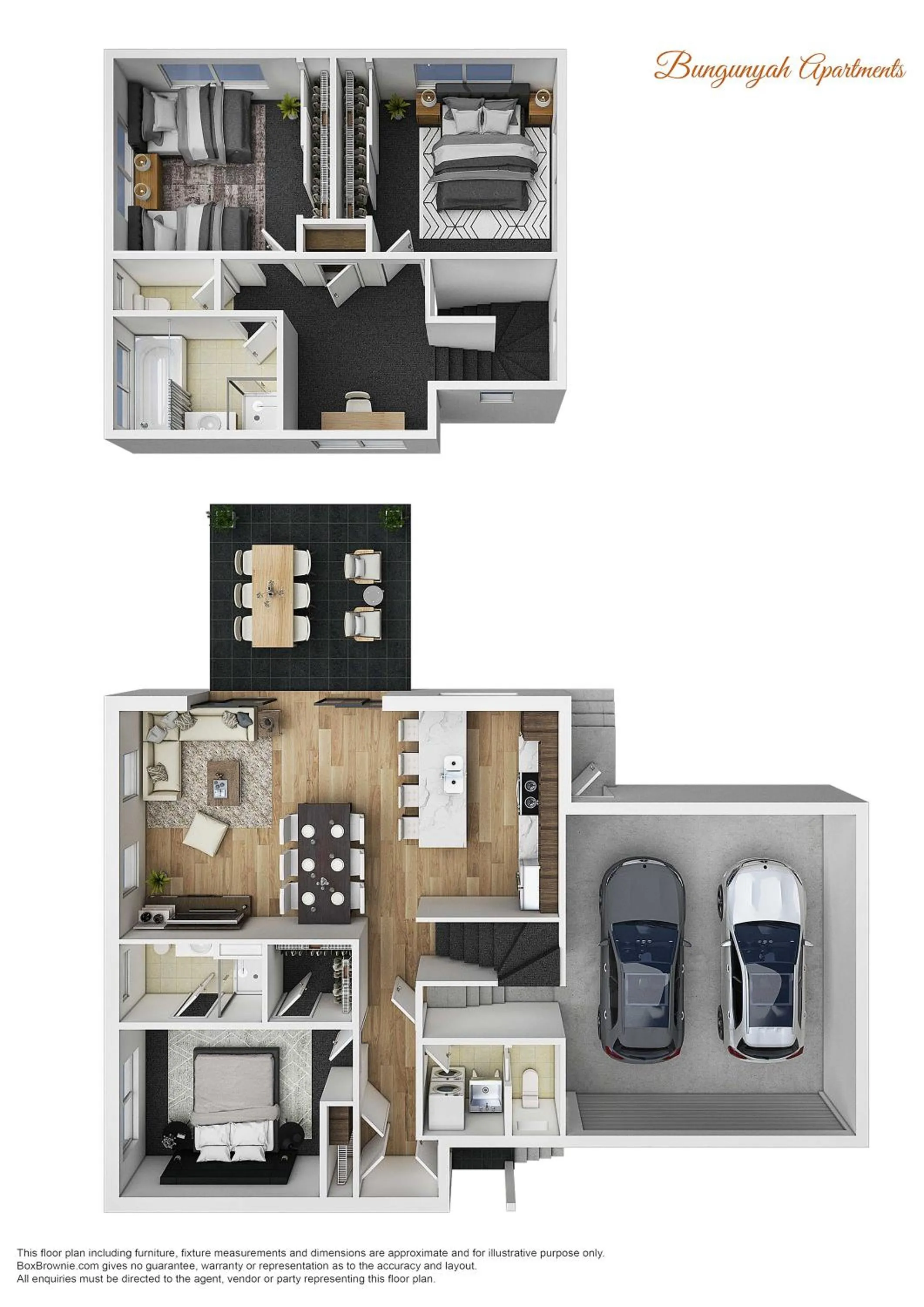 Floor plan in Bungunyah Apartments