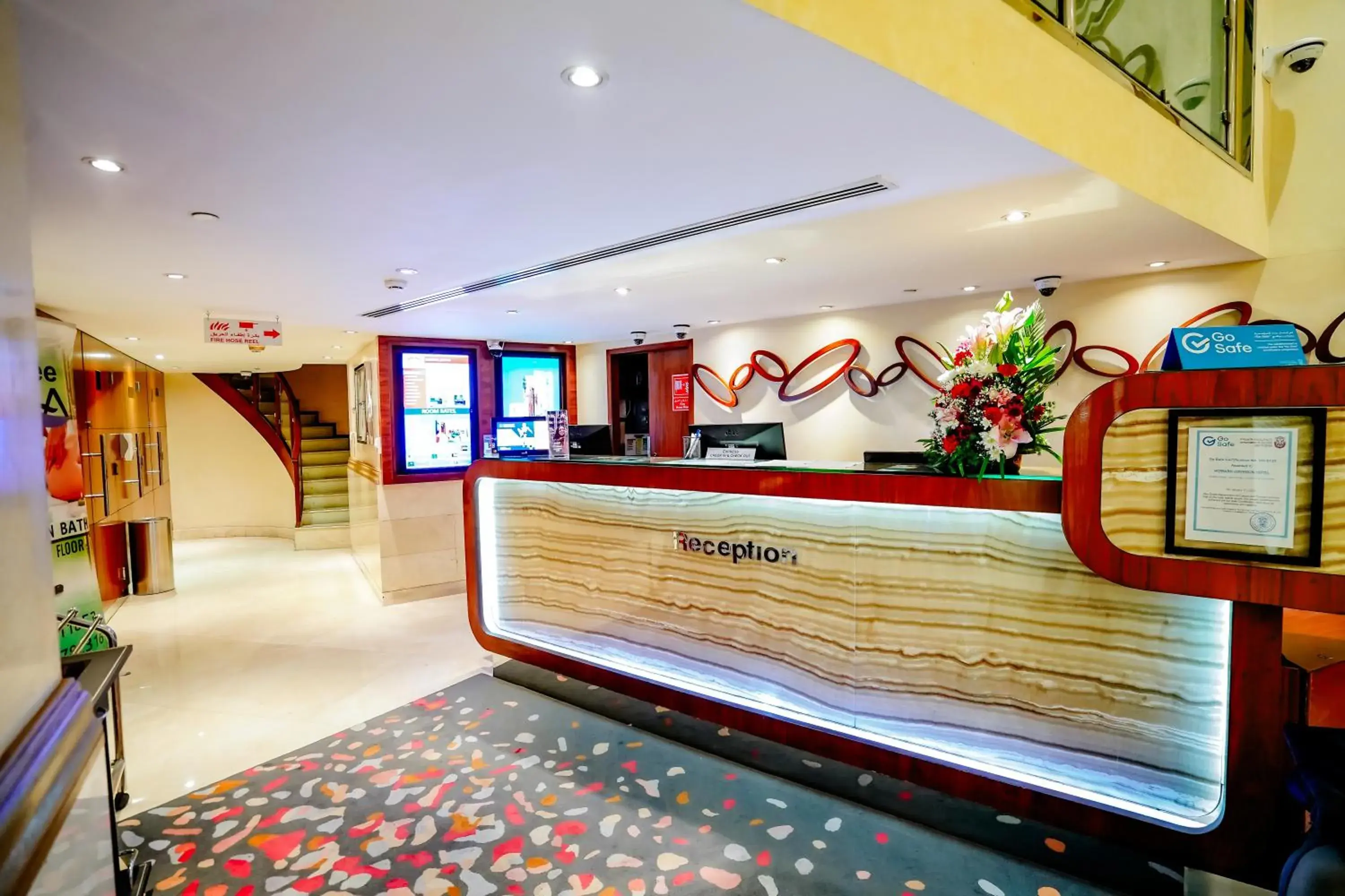 Lobby or reception in Howard Johnson by Wyndham Abu Dhabi Downtown Lobby or reception in Howard Johnson by Wyndham Abu Dhabi Downtown