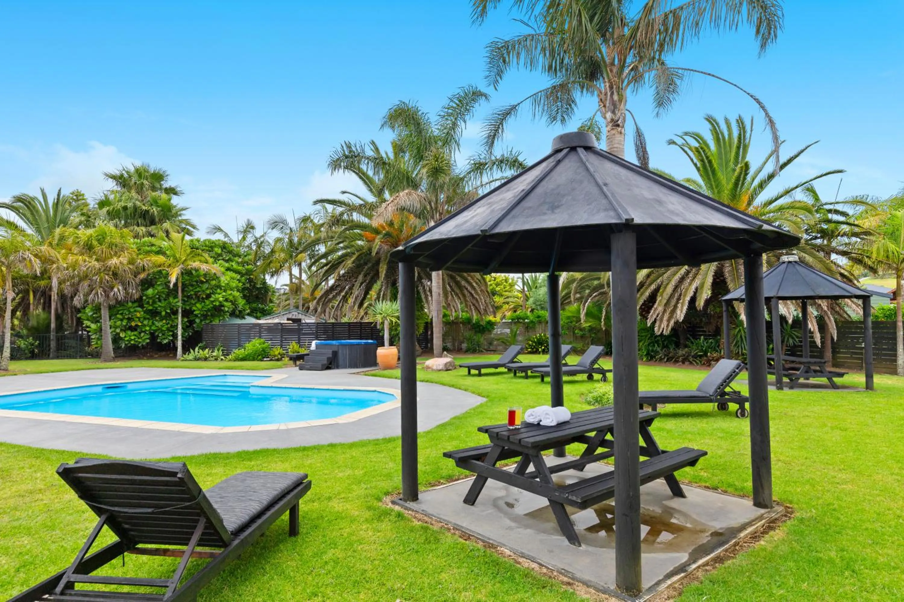 Pool view in Taipa Beach Resort