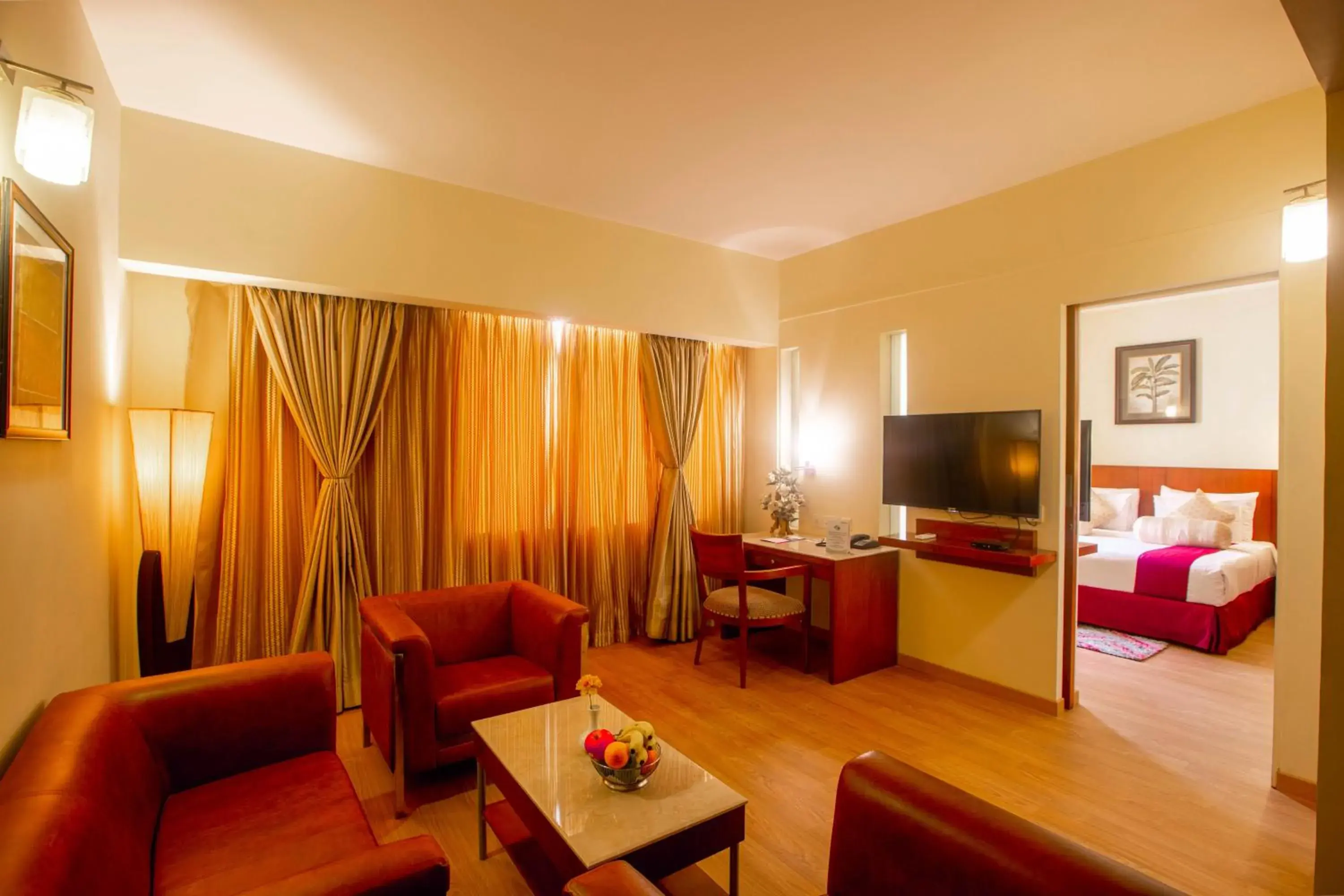 Communal lounge/ TV room, Bed in Evoma Communal lounge/ TV room, Bed in Evoma