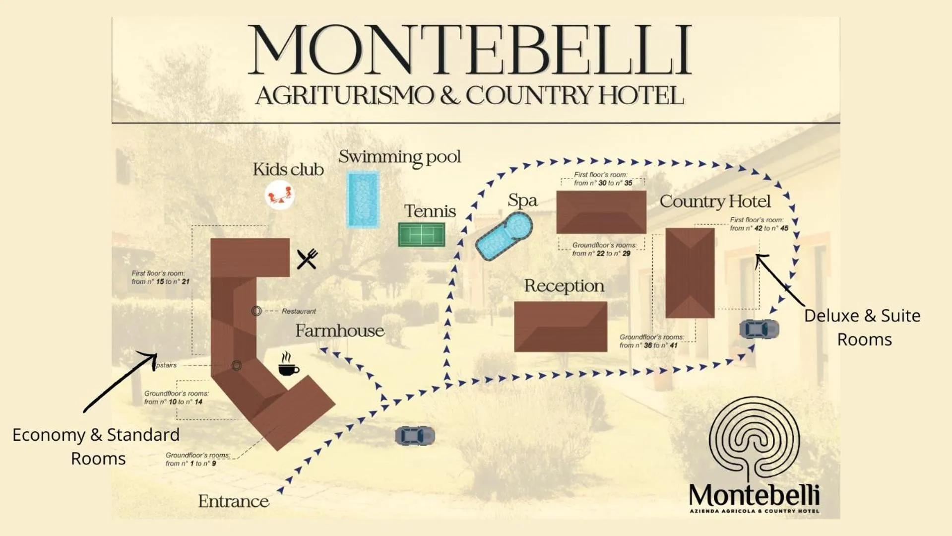 Floor plan in Montebelli Agriturismo & Country Hotel