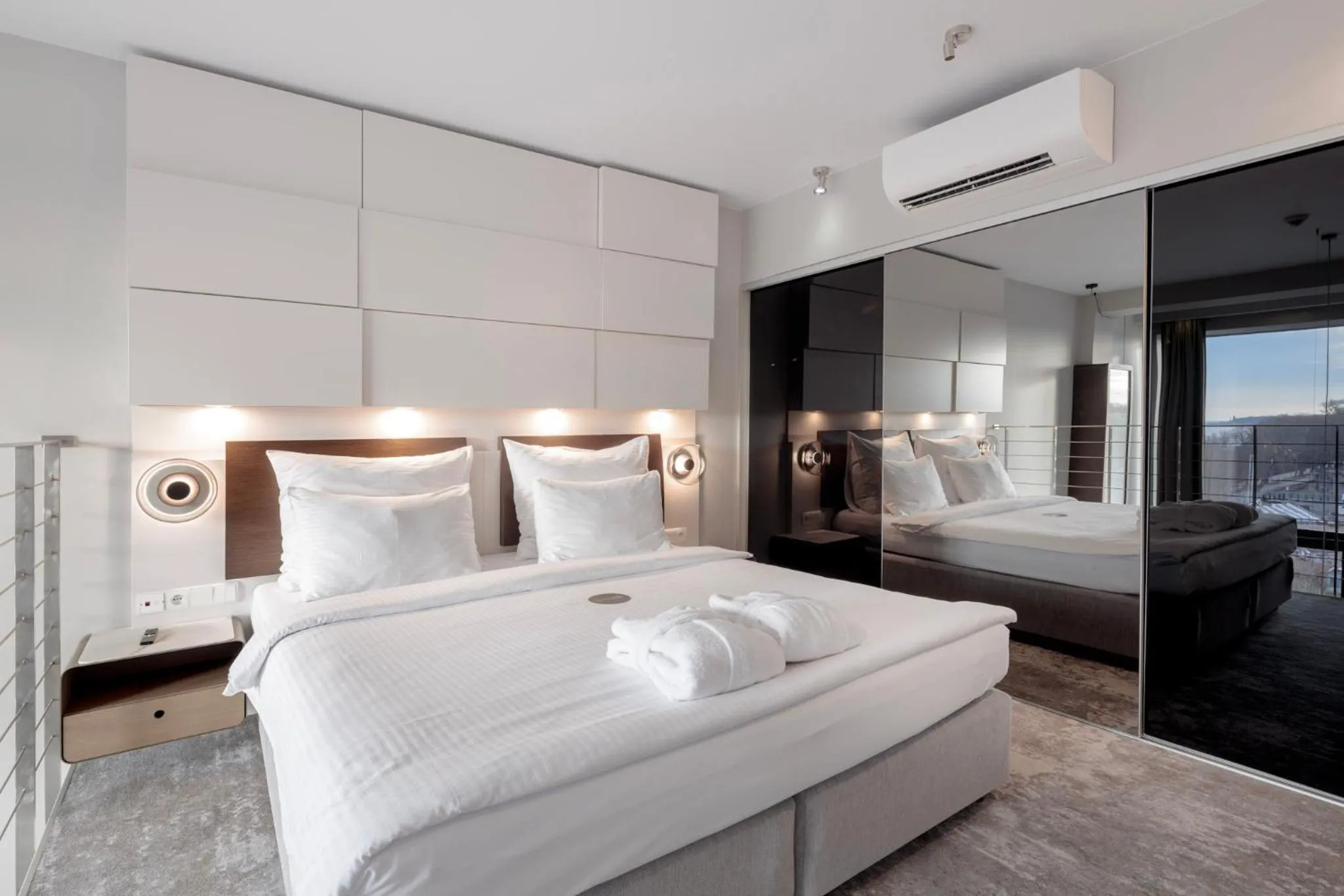 Bed in Marine Hotel by Zdrojowa