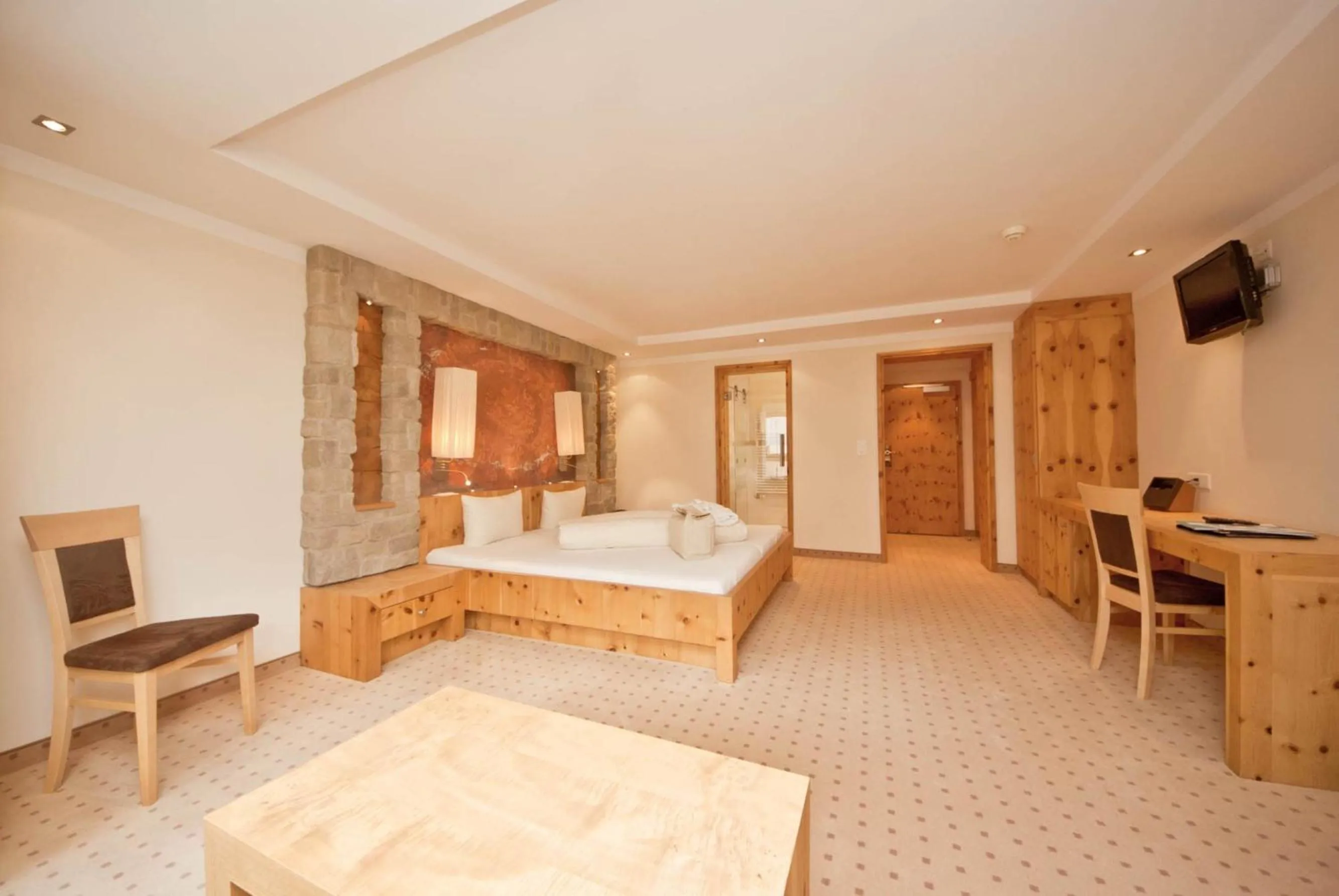 Bed in Hotel des Alpes