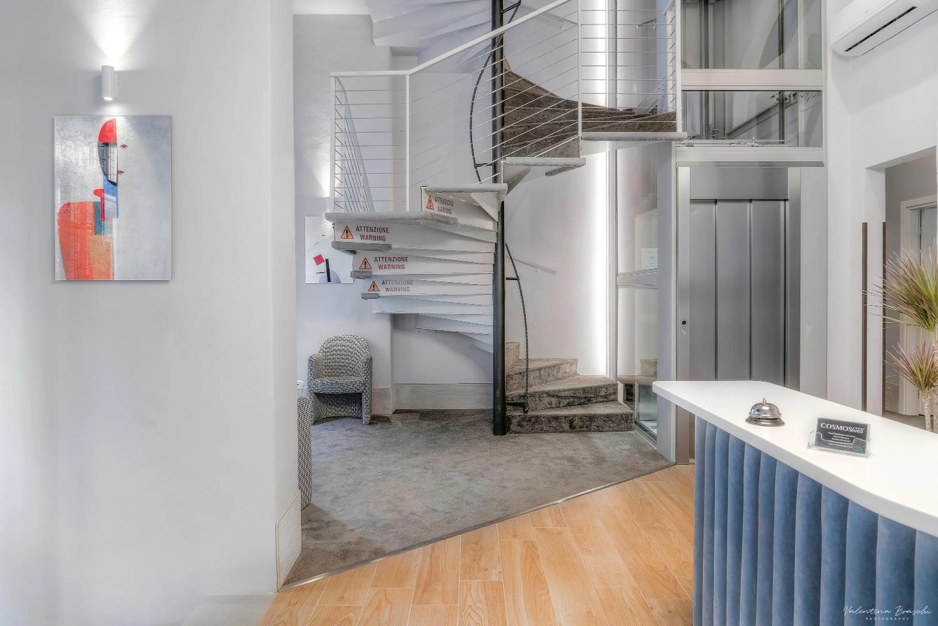 Lobby or reception in Hotel Cosmos