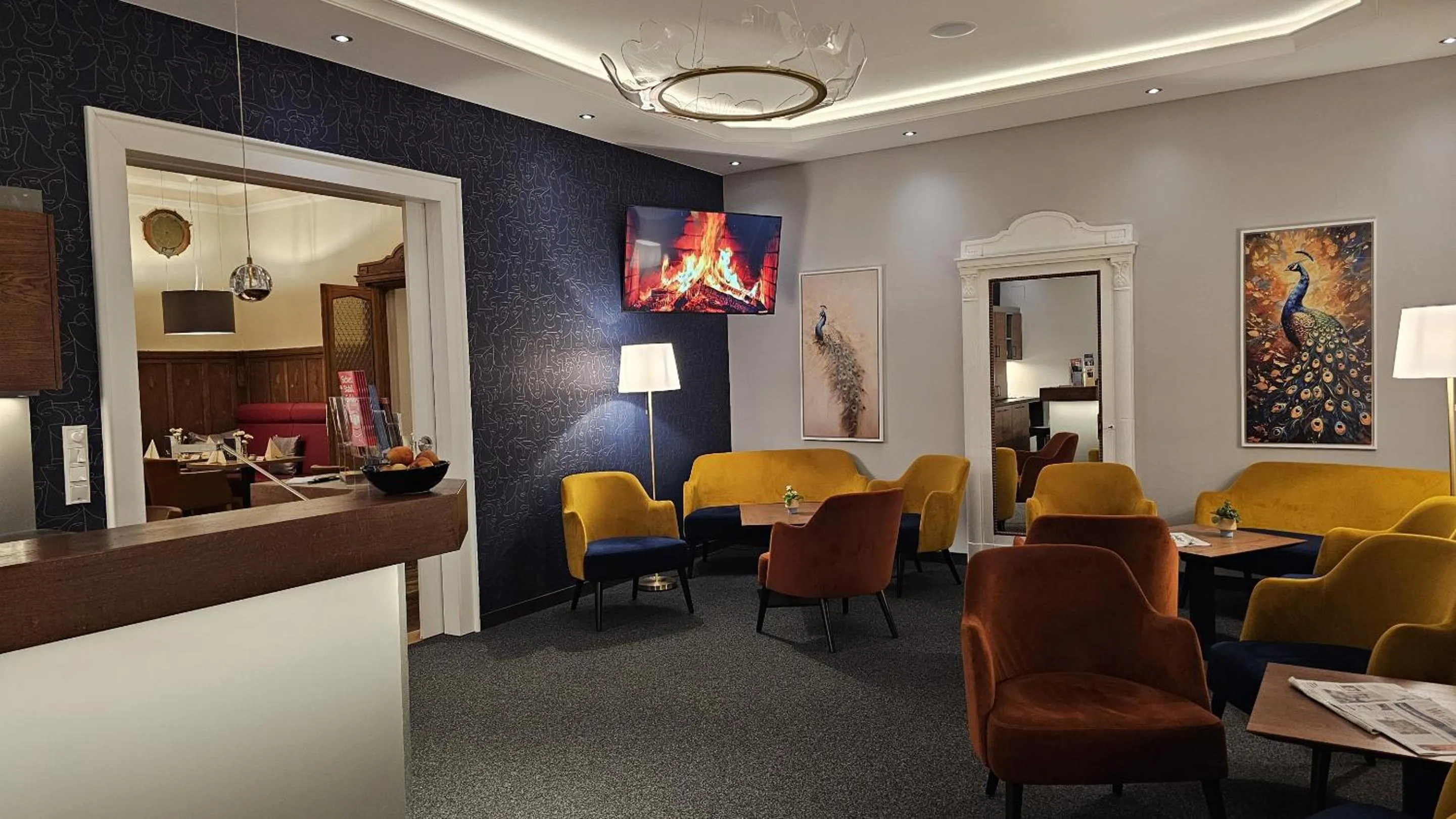 Lobby or reception in Parkhotel Senftenberg