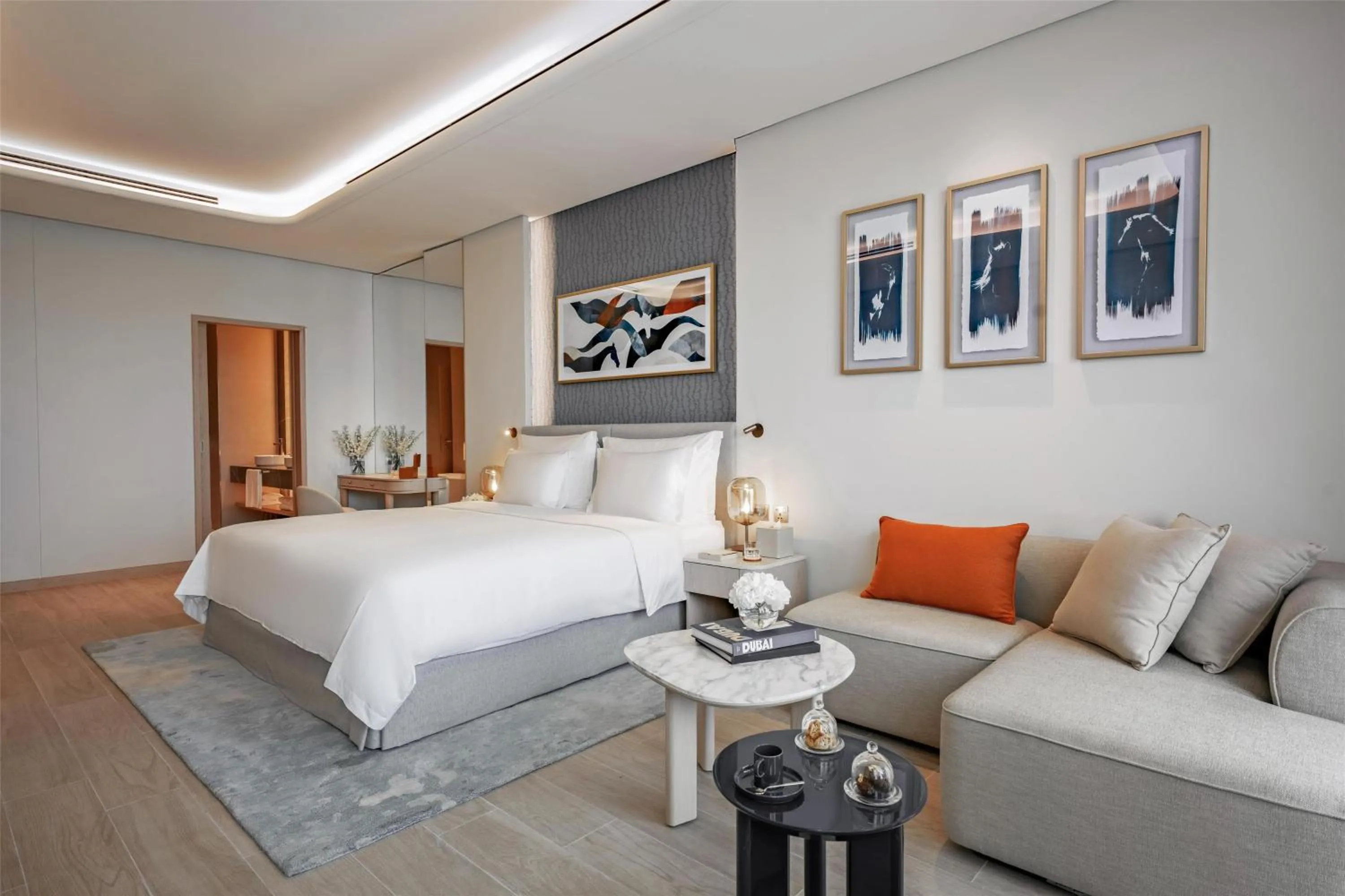 Bedroom, Bed in The Meydan Hotel Dubai